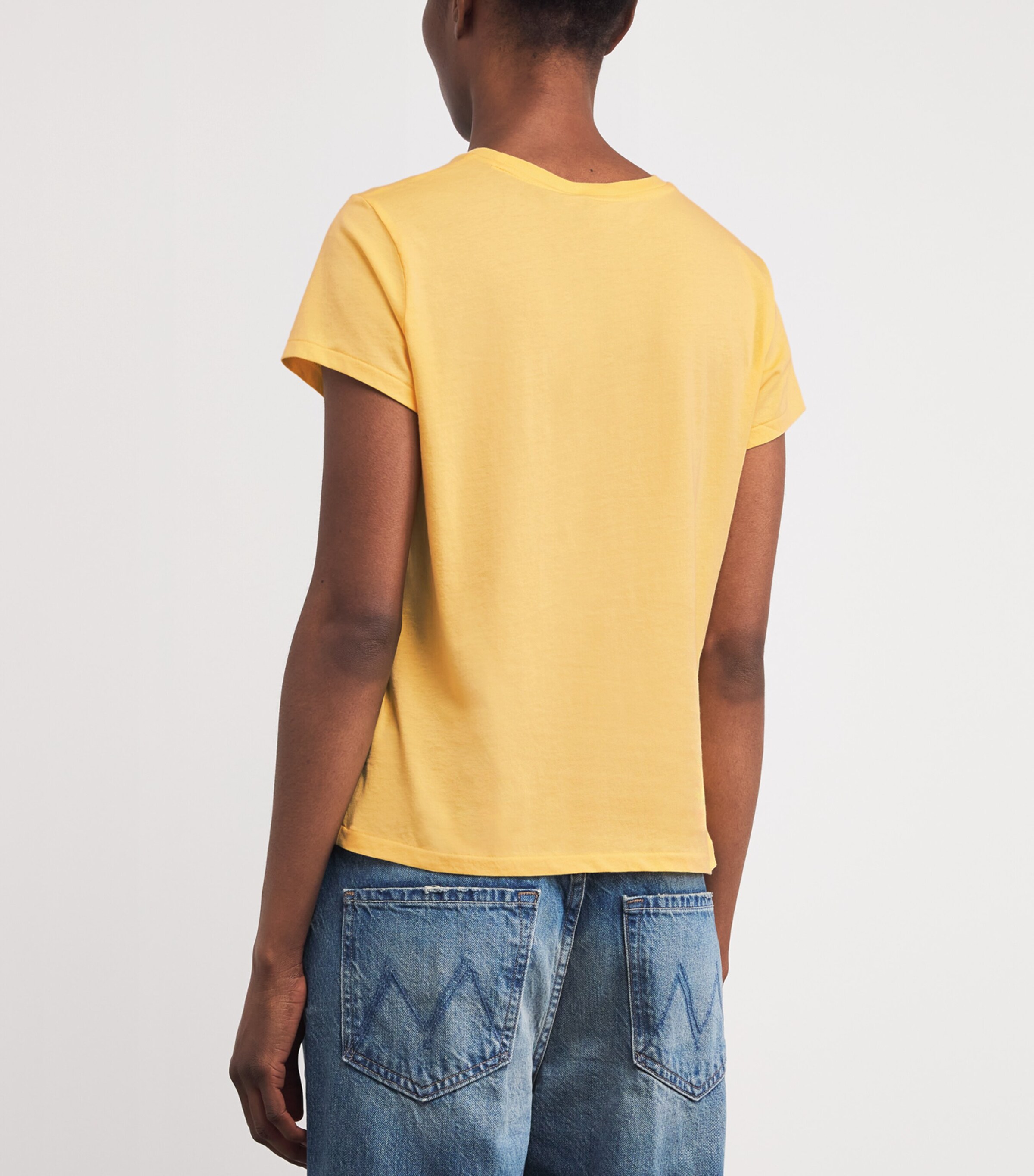 Cotton Polo Pony T-Shirt COLLEGIATE YELLOW Image 4