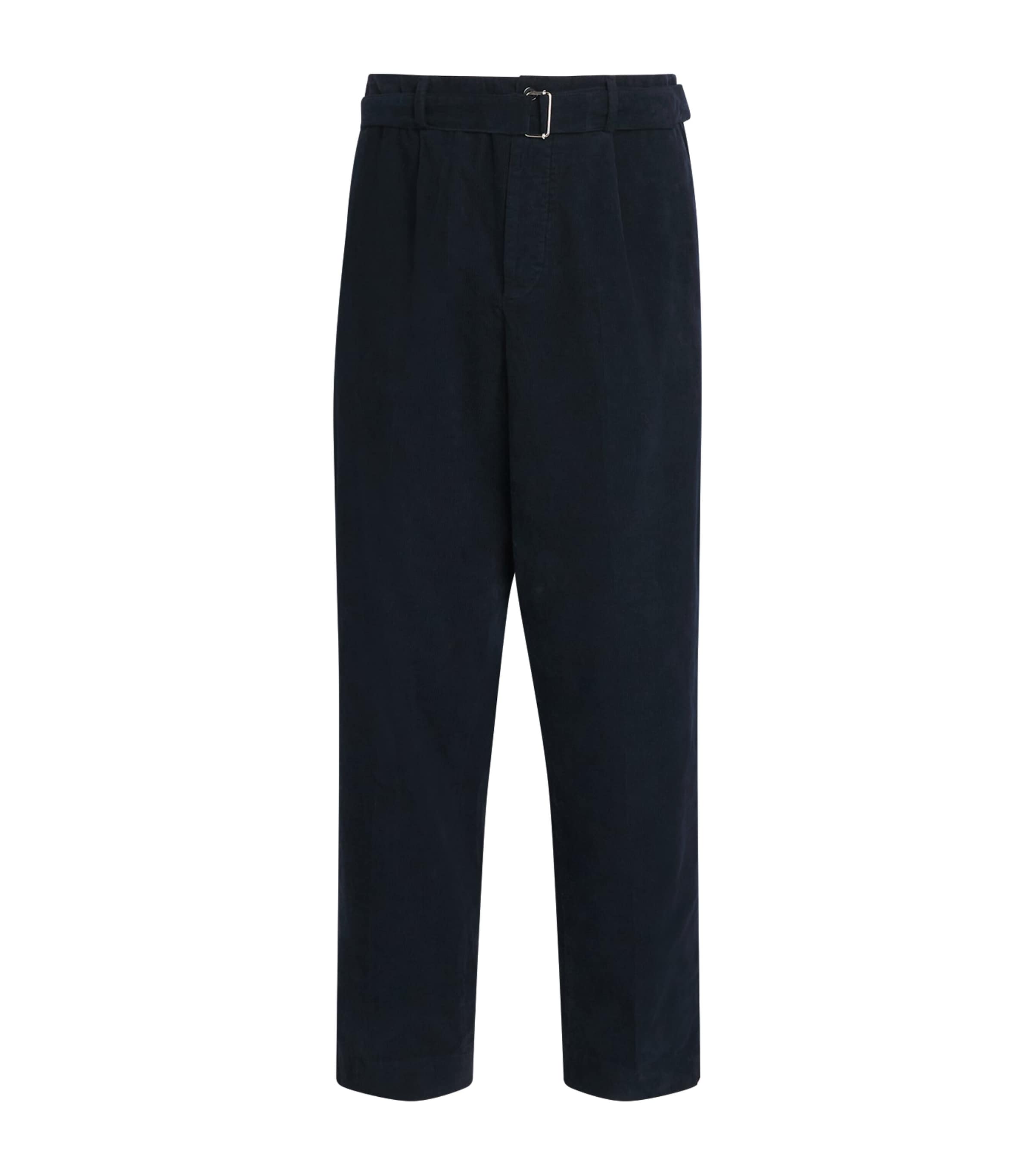 Officine Generale Cotton Corduroy Hermann Chinos In Blue