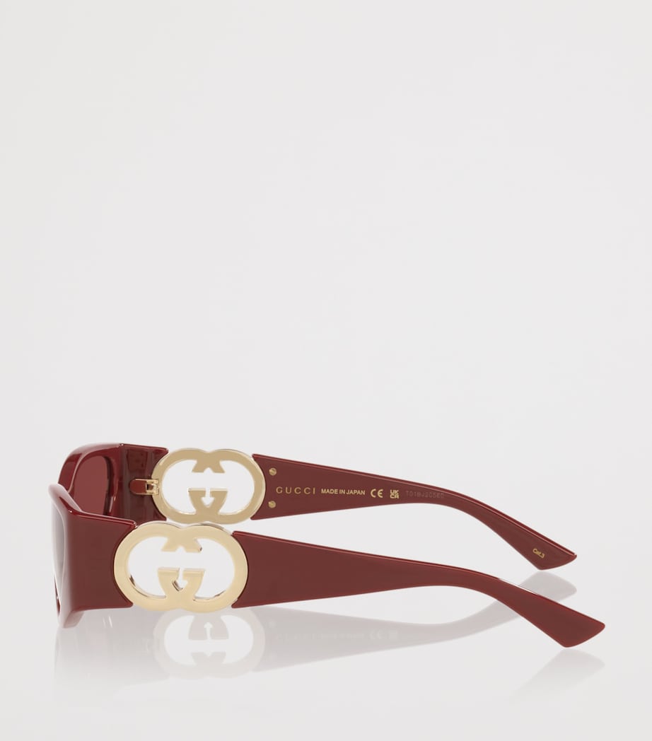 Gucci Injected GG1824S Sunglasses Red Image 3