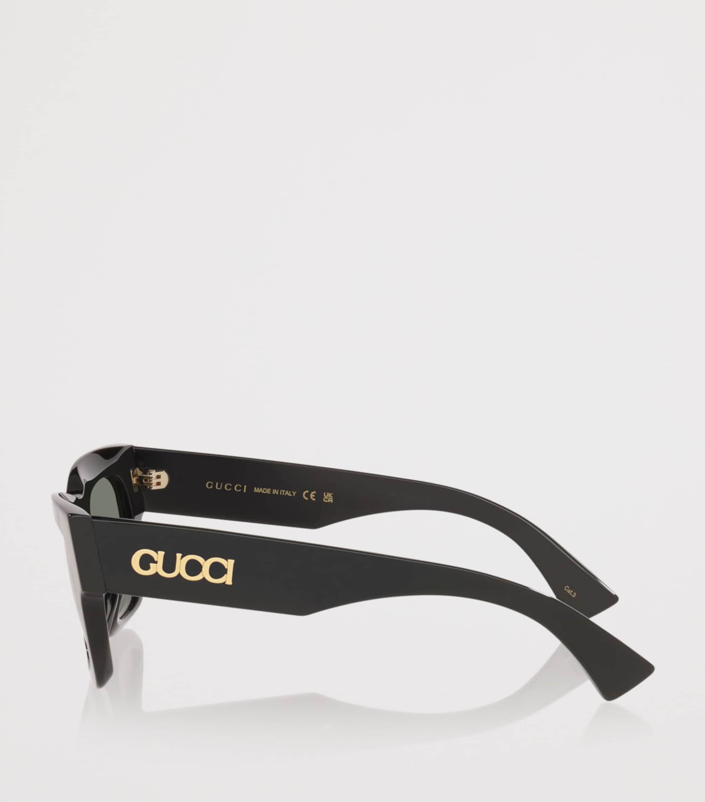 Gucci Rectangular Sunglasses Black Image 3