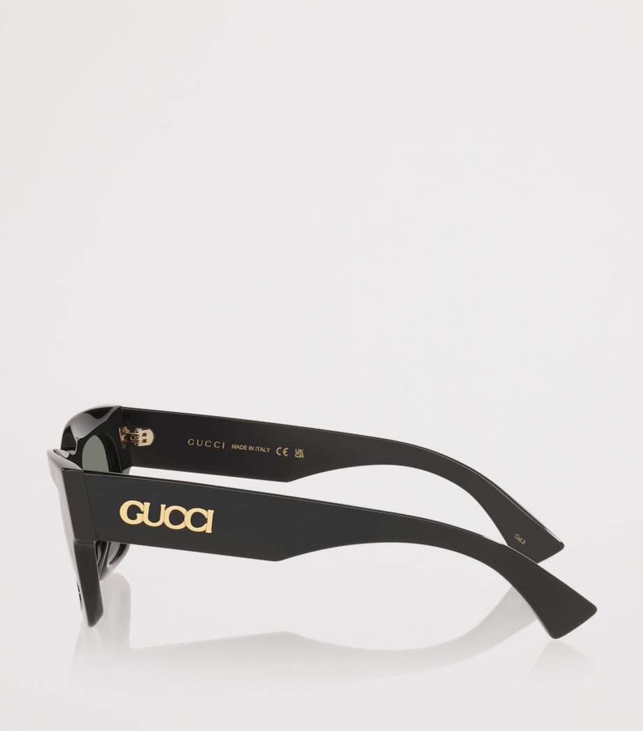 Gucci Rectangular Sunglasses Black Image 3