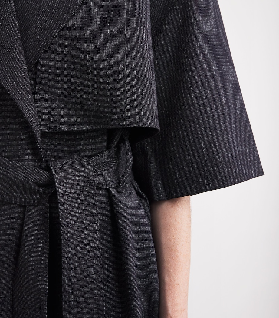 Belted Antony Trench Jacket D60 DENIM NAVY Image 6