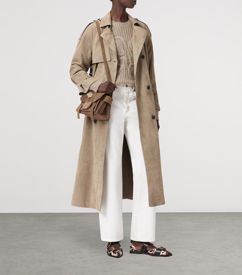 Wool-Blend Chain Sweater BARLEY WHITE Image 5