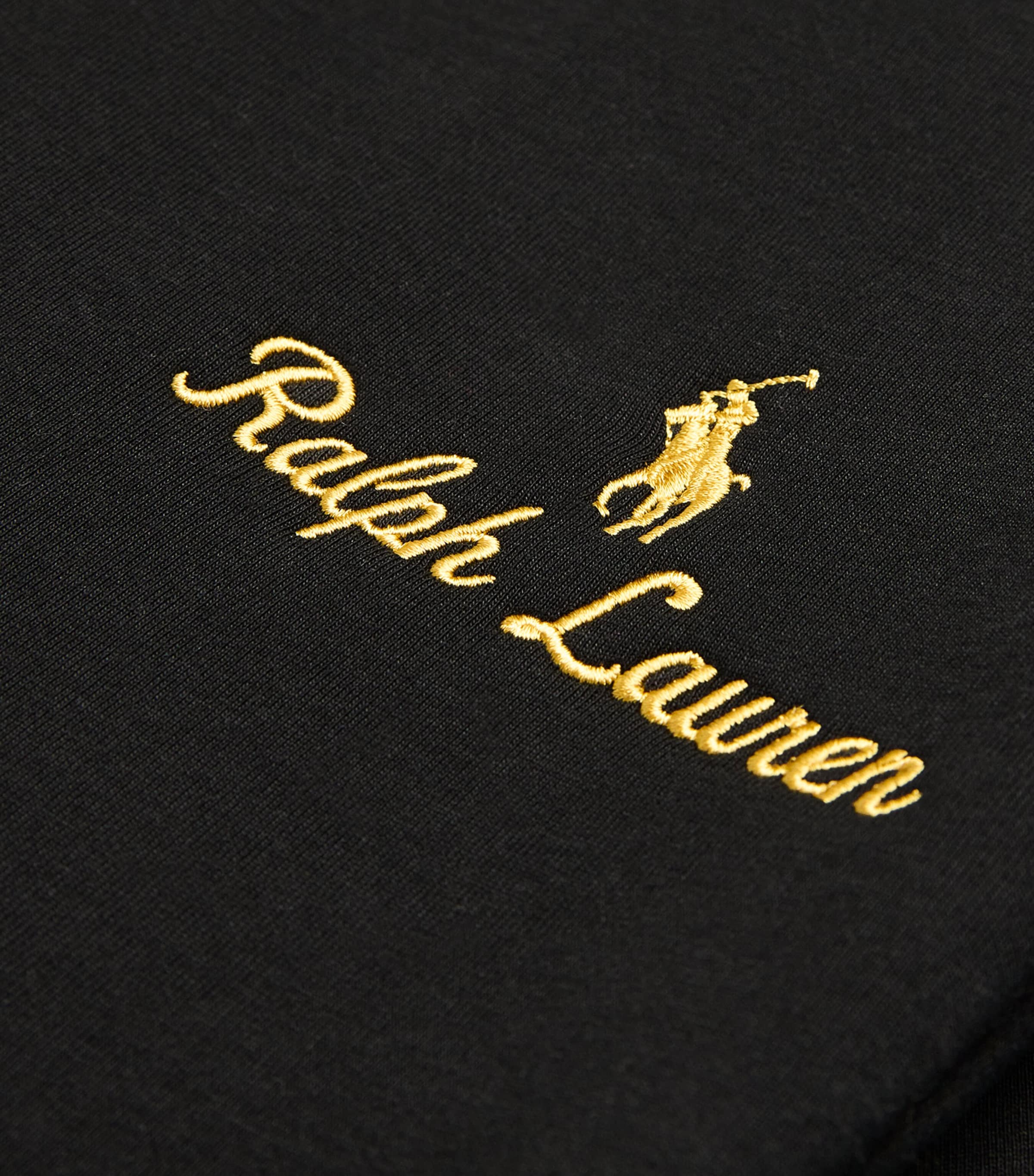 Embroidered Monogram Sweatpants BLACK Image 5