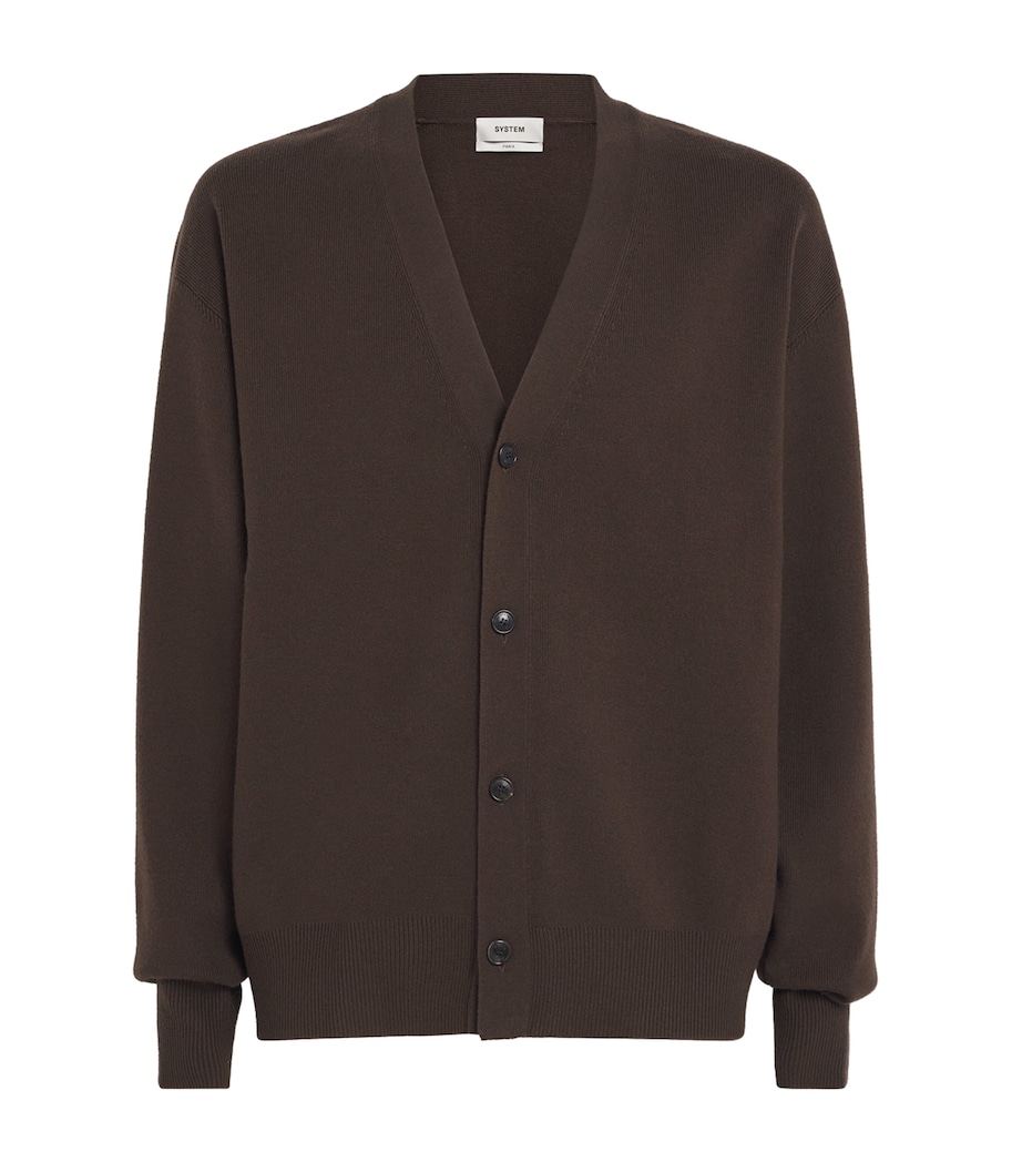 Oversized Cardigan DARK BROWN DB Image 1