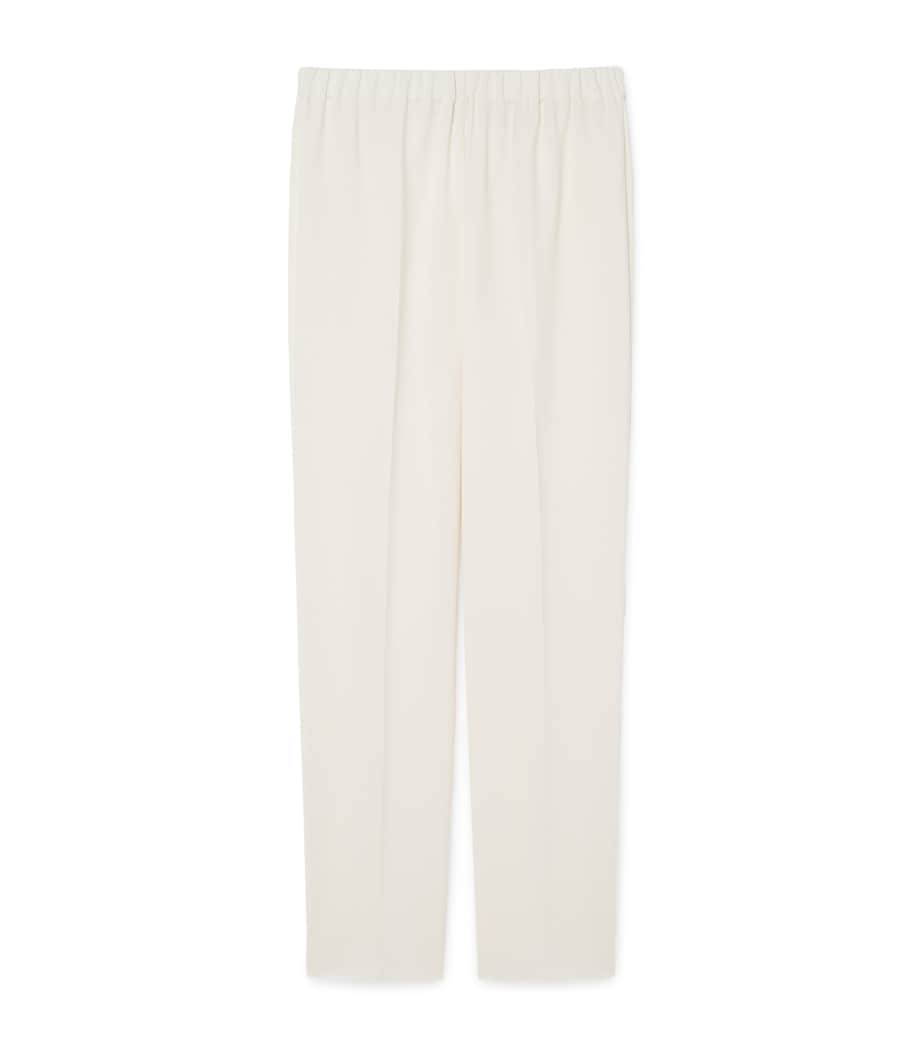 Marina Rinaldi Womens Cady Tailored Trousers Ivory Image 1
