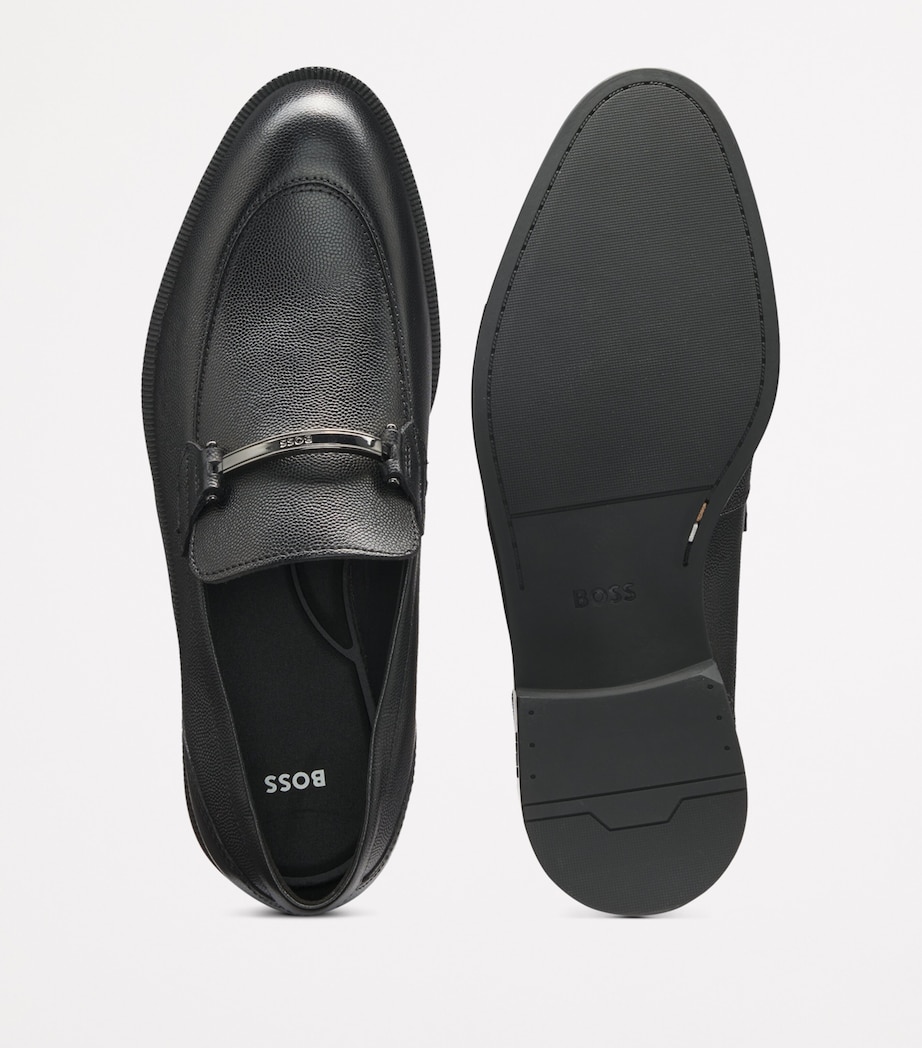 Leather Logo Hardware Loafers 001 Image 5