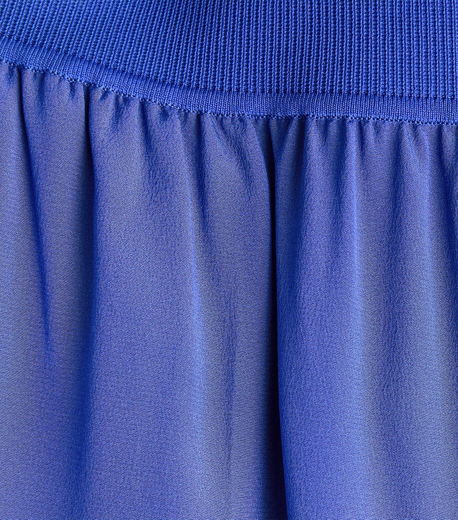 Silk Hulin Wide-Leg Trousers COBALT Image 5