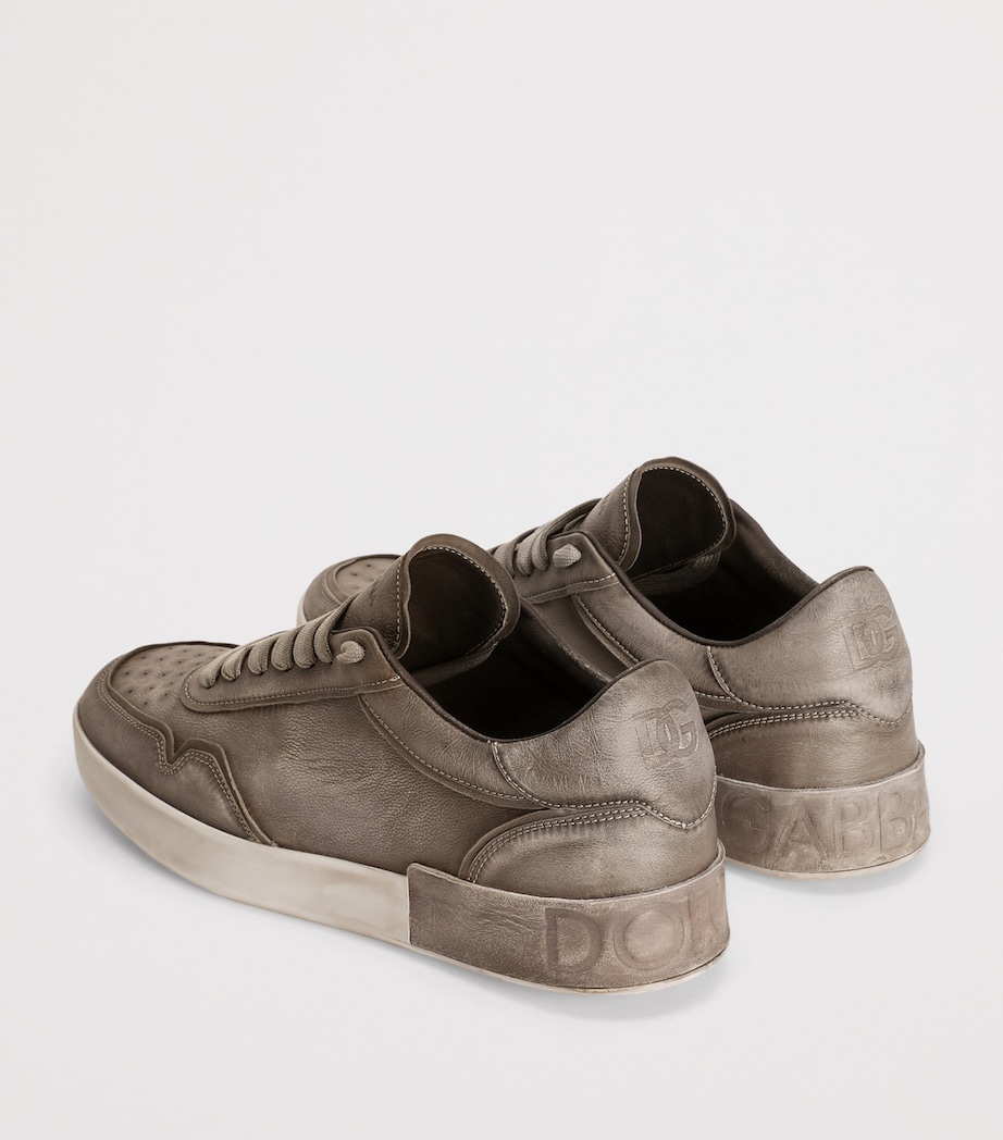 Calfskin Portofino Sneakers 8X088-IRON Image 2