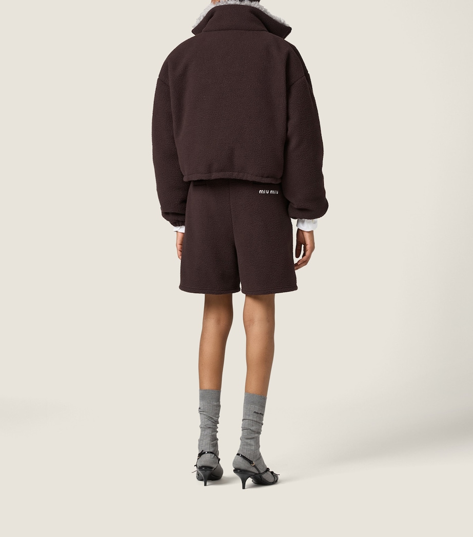 Fleece Cropped Jacket F0192 Image 3