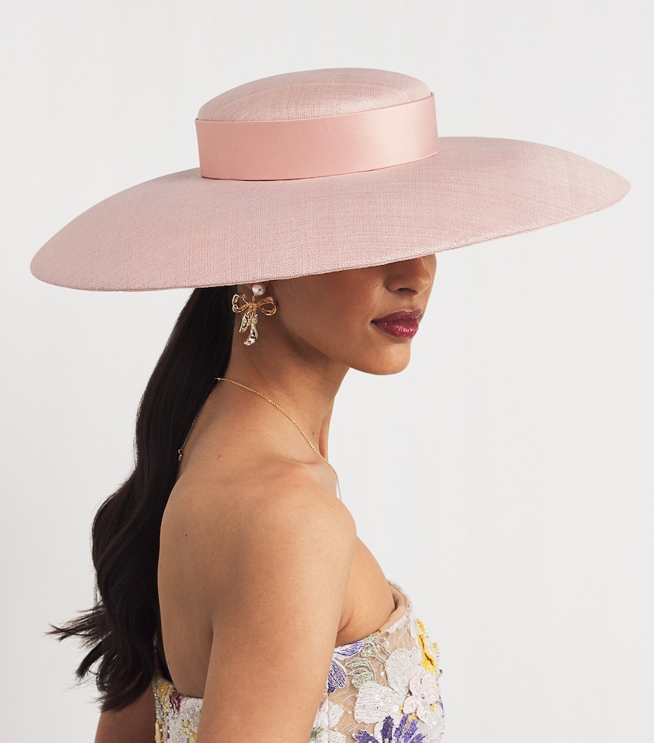 Ribbon-Detail Hat BLUSH Image 1