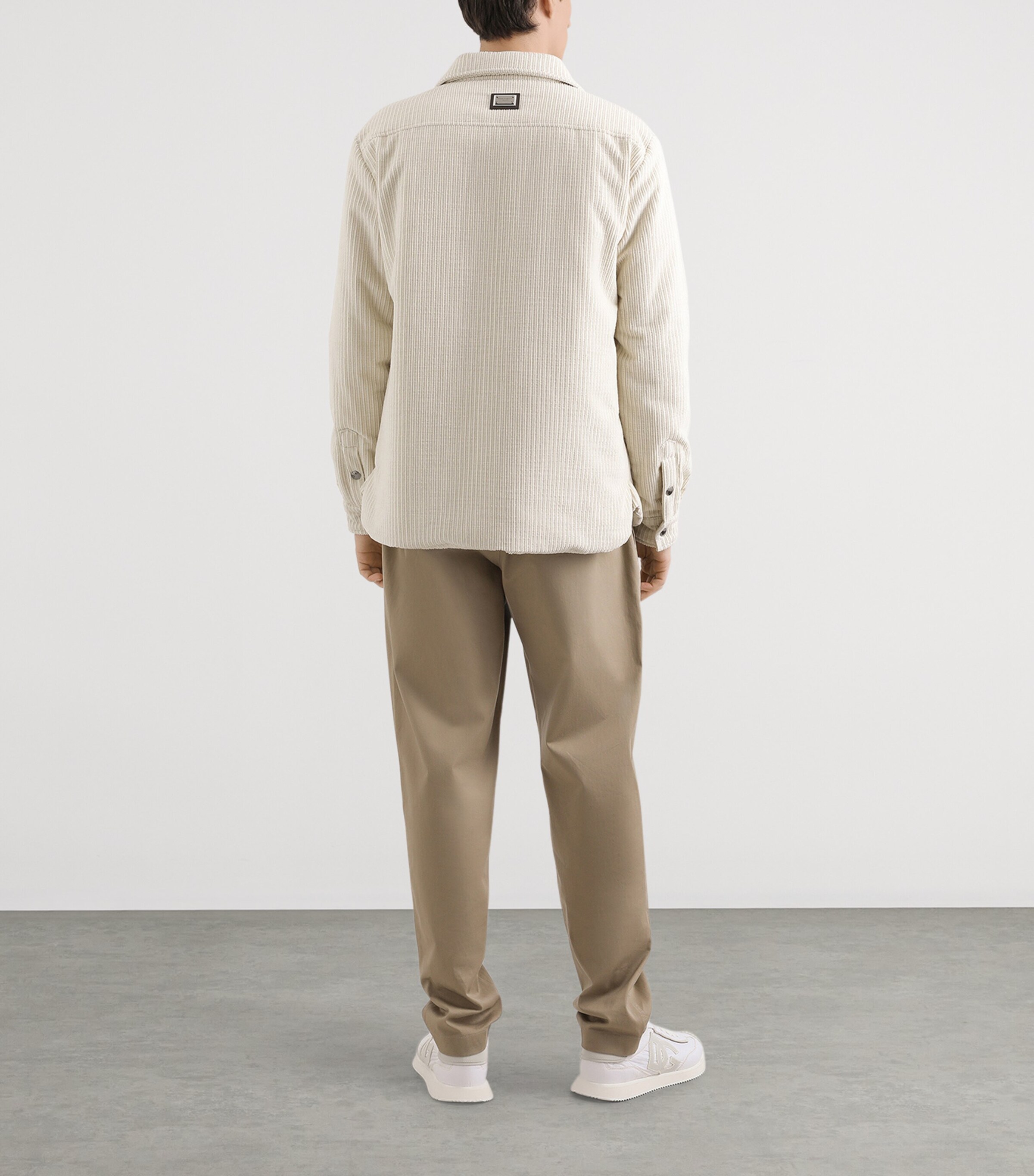 Dolce&Gabbana Mens Cotton Corduroy Shacket Natural W Image 3