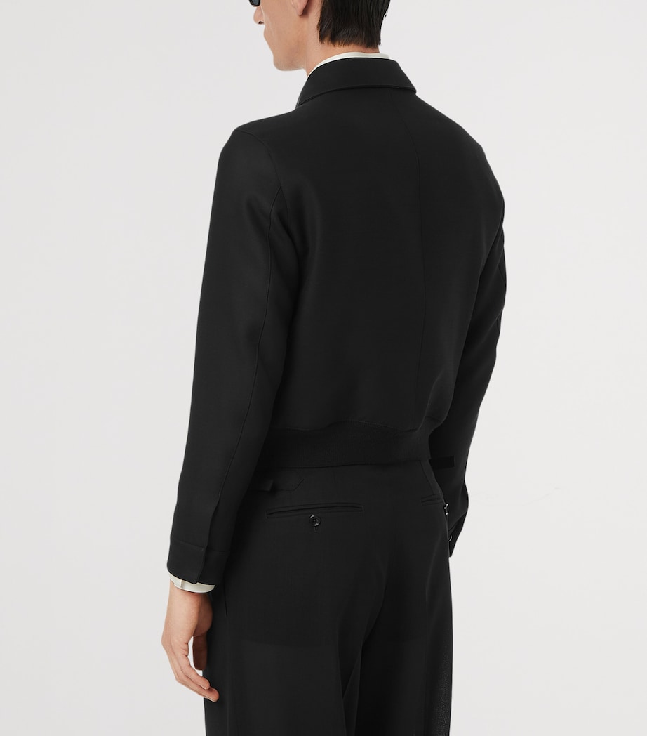 Wool-Silk Bomber Jacket NAA Image 3