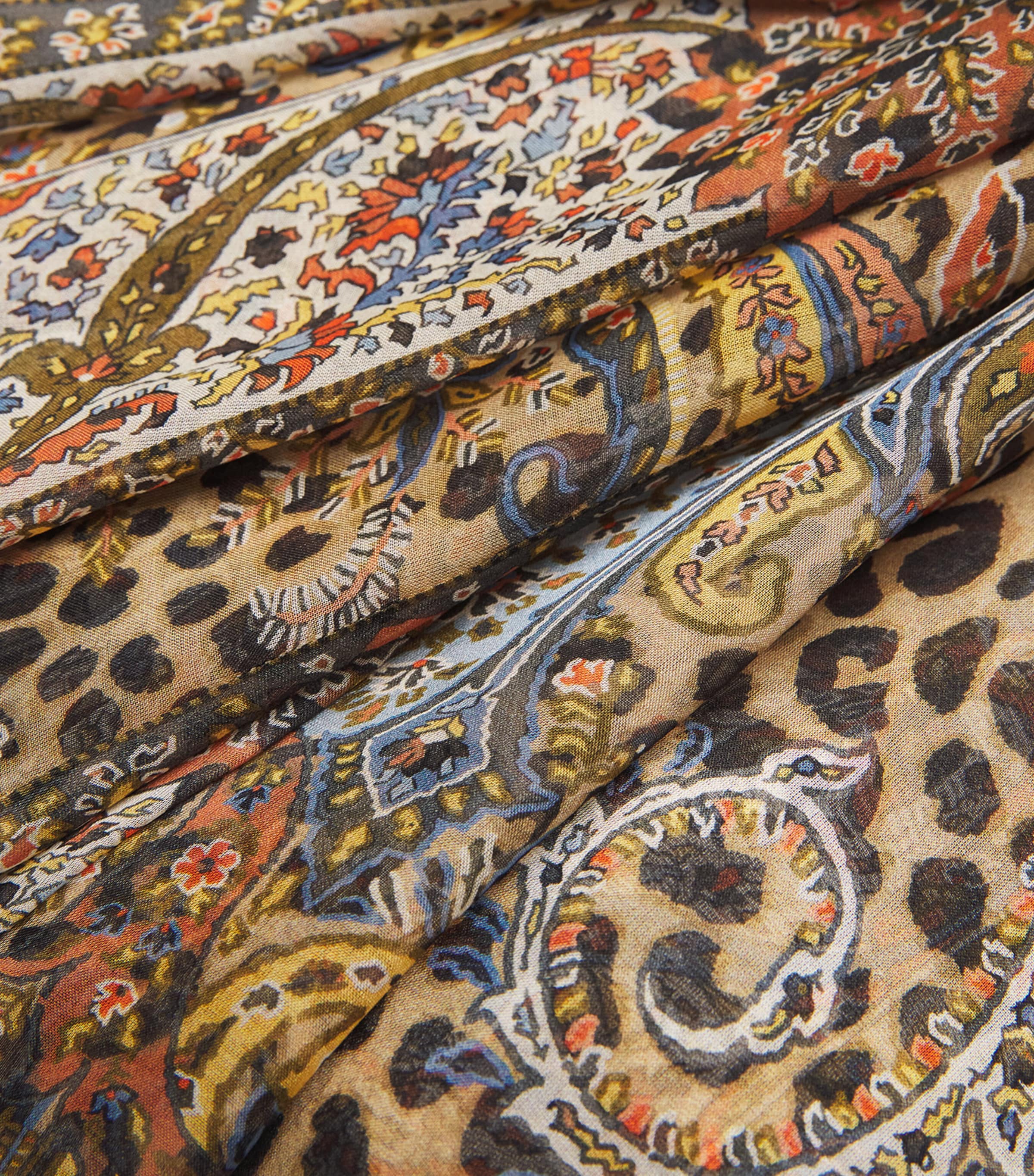 Etro Womens Silk Leopard Print Maxi Dress Image 6