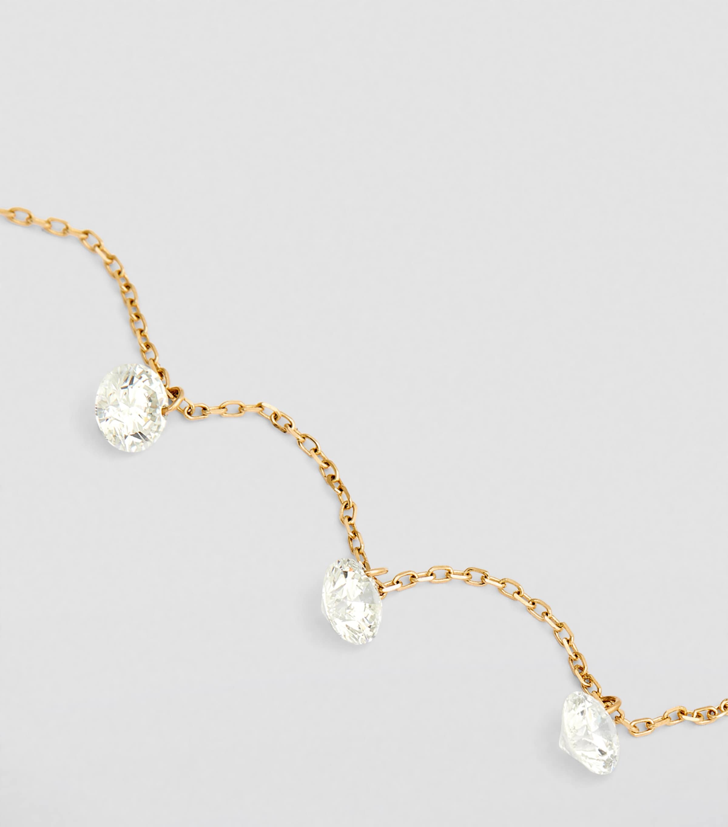 Yellow Gold and Diamond 5-Stone Danaé Necklace YELLOW GOLD Image 5