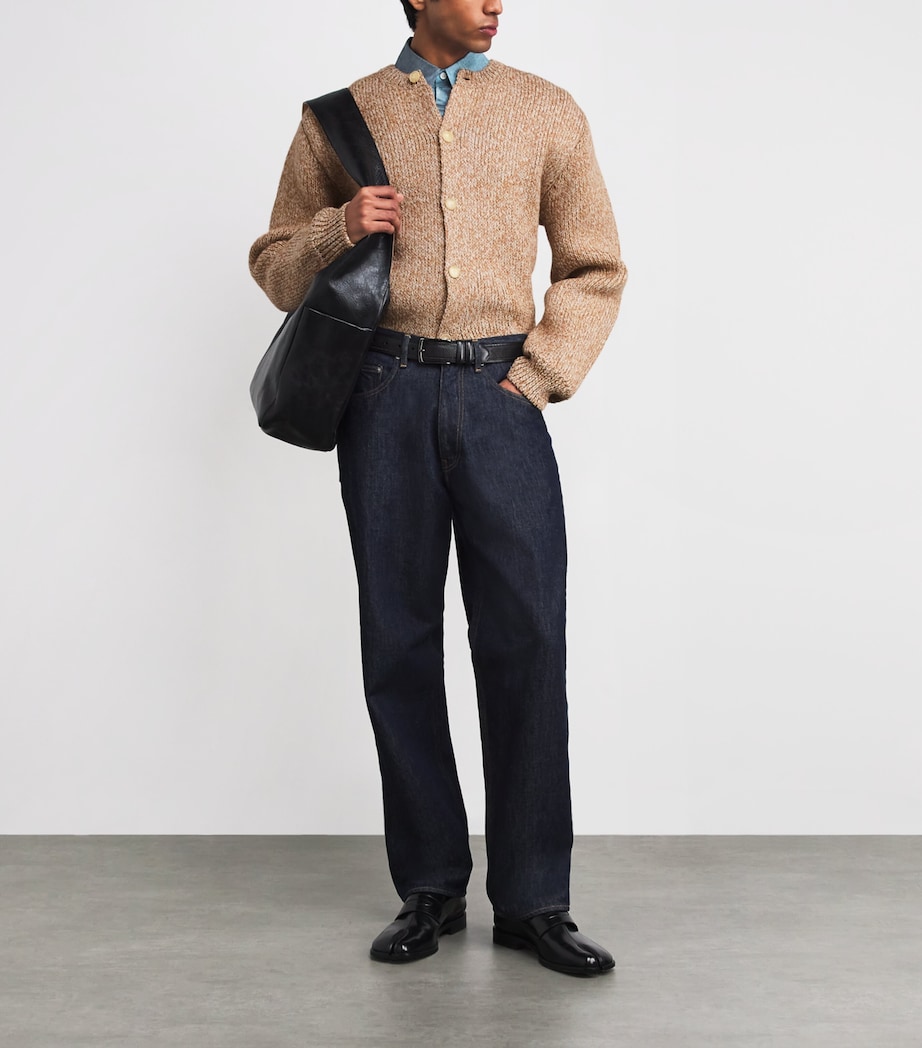 Wool-Alpaca Double-Faced Cardigan BEIGE Image 2