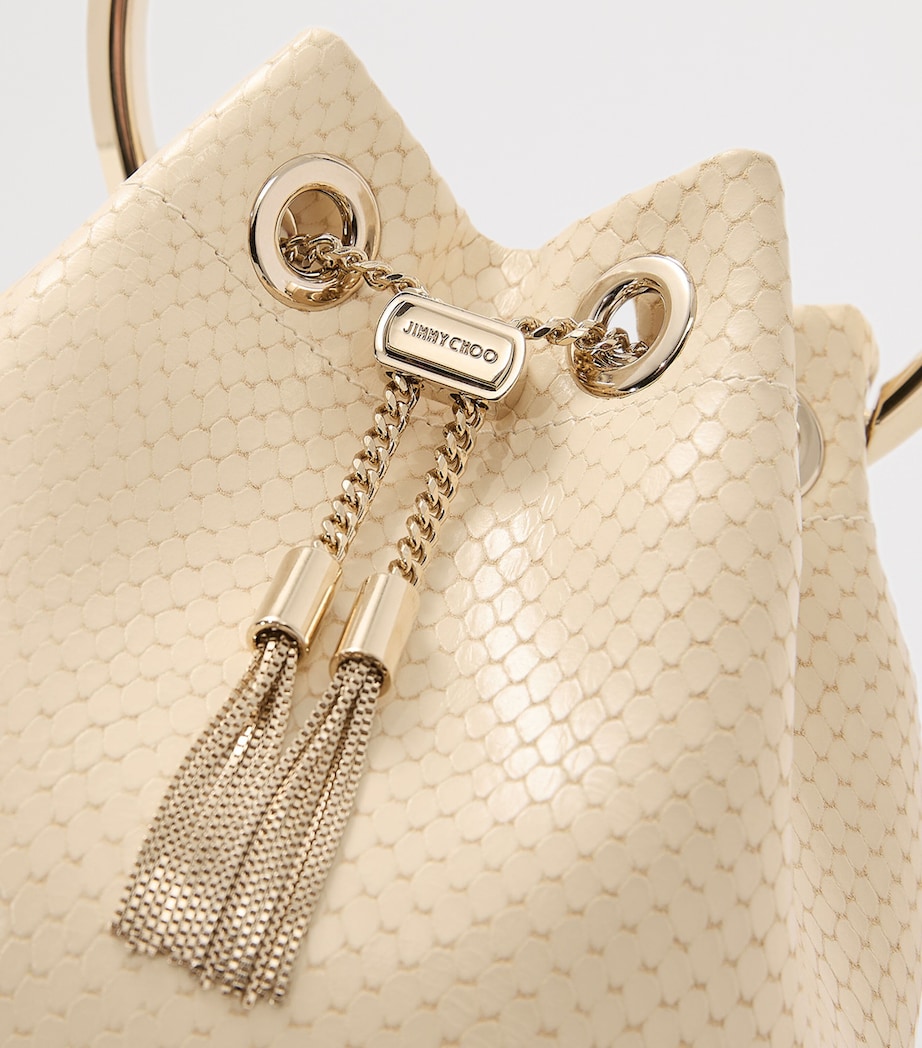 Leather Bon Bon Top-Handle Bag BUTTERMILK/LIGHT GOL Image 3
