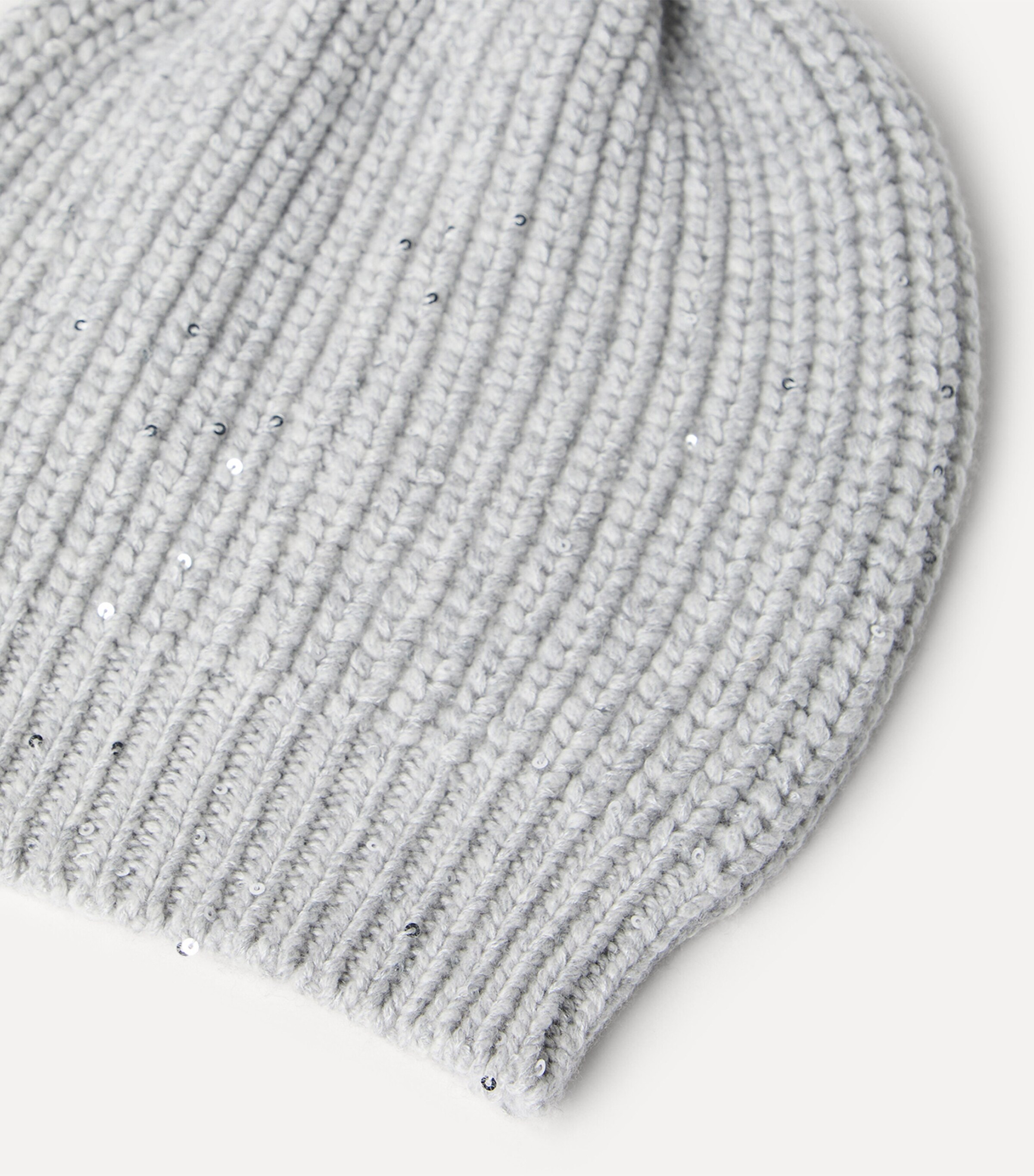 Brunello Cucinelli Cashmere-Silk Sequinned Beanie Image 3
