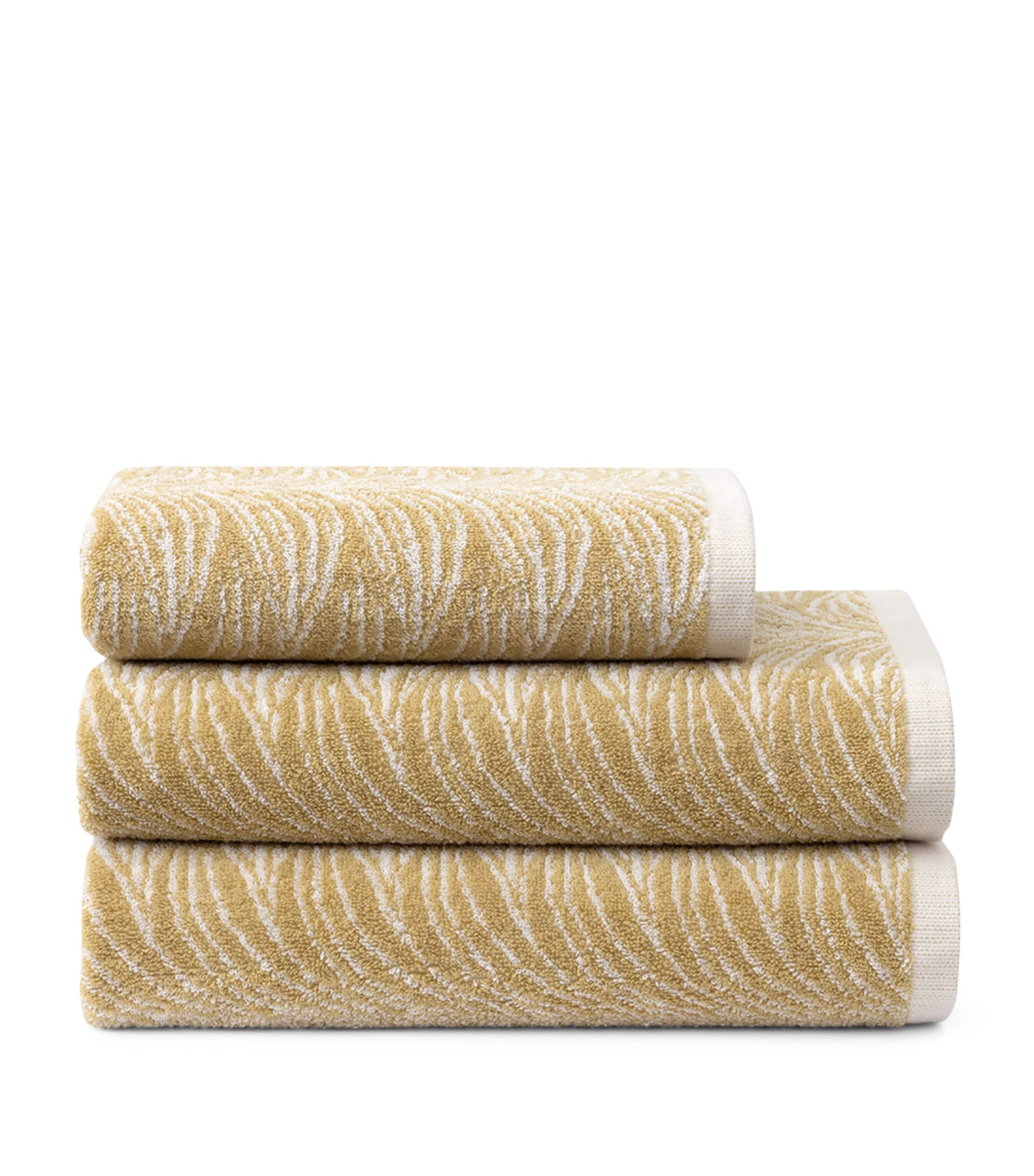 Yves Delorme Pollen Bath Towel In Brown