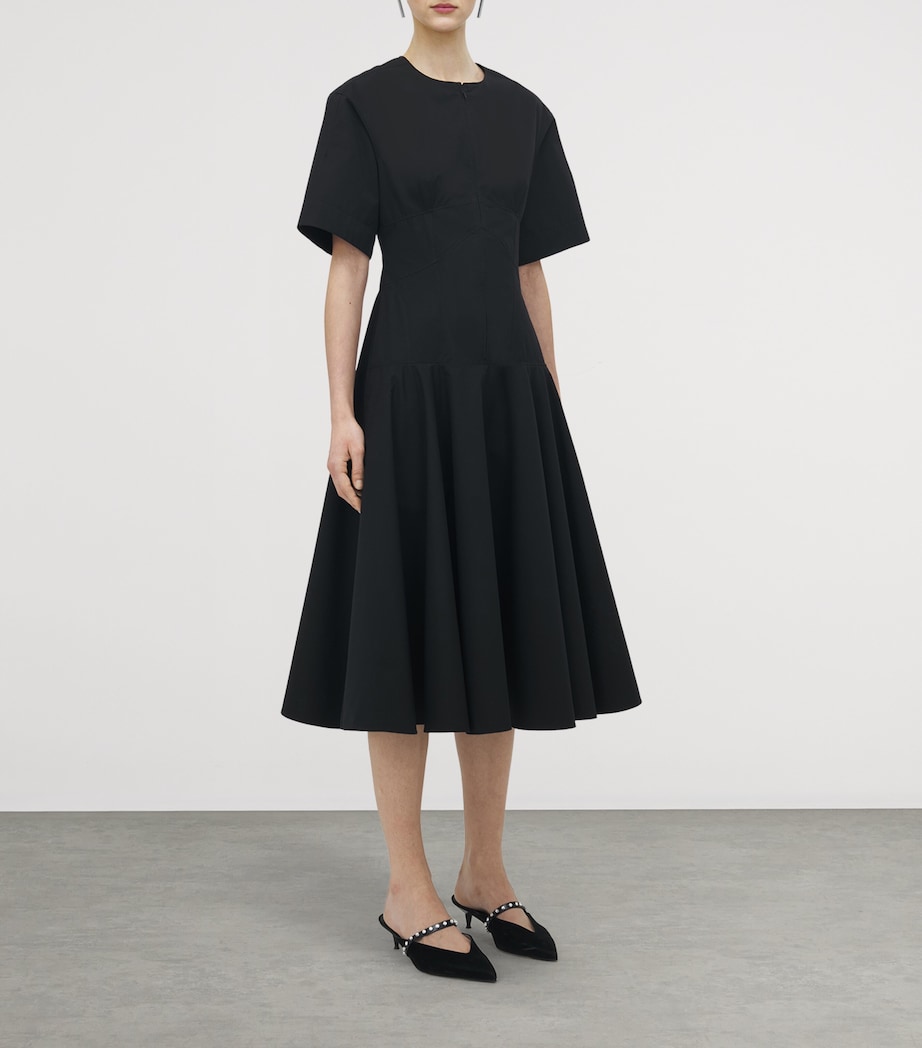 Cotton Poplin Midi Dress 1000 Image 3