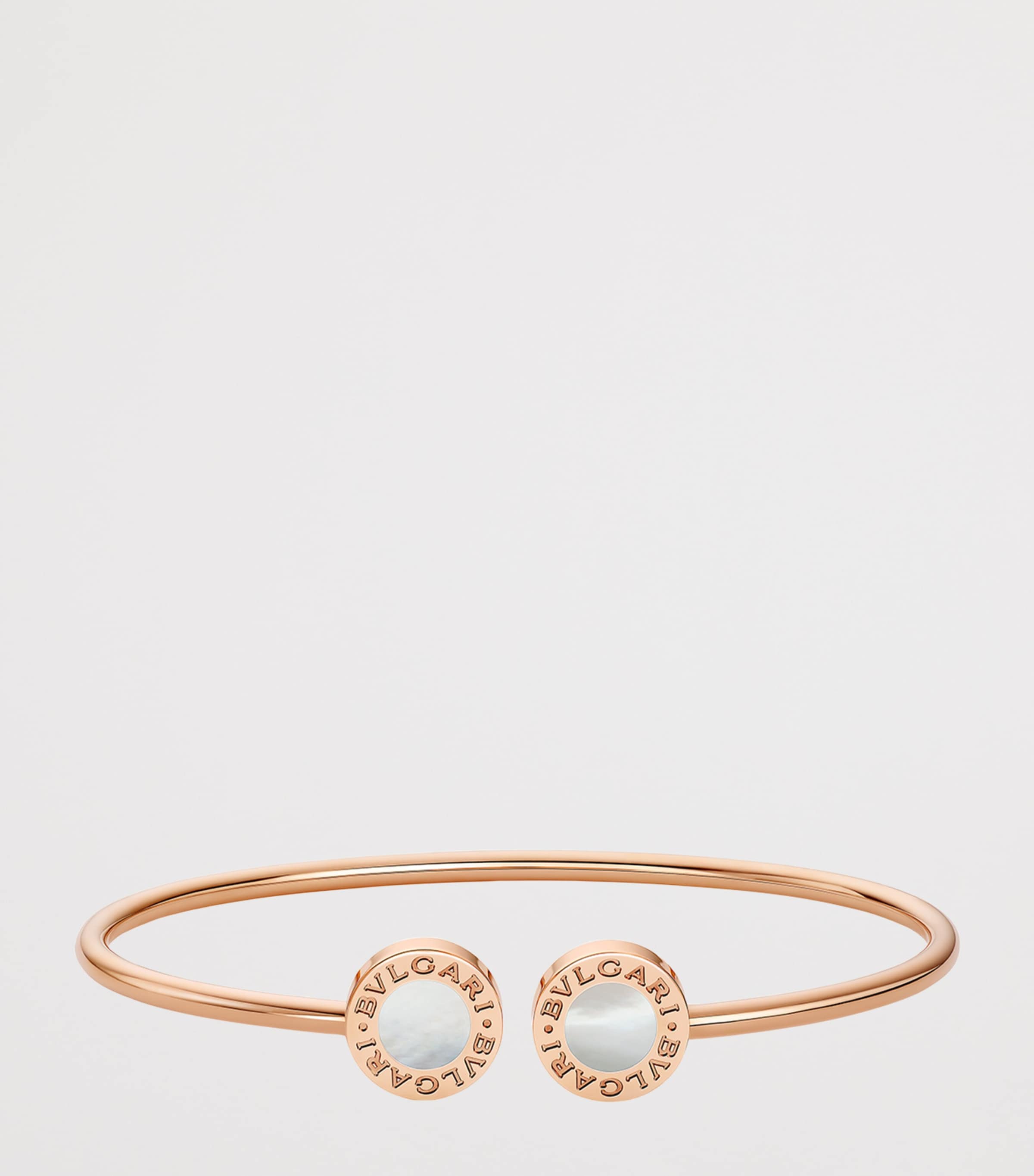 Bvlgari Rose Gold and Mother-of-Pearl Bvlgari Bvlgari Bangle Gold Image 2