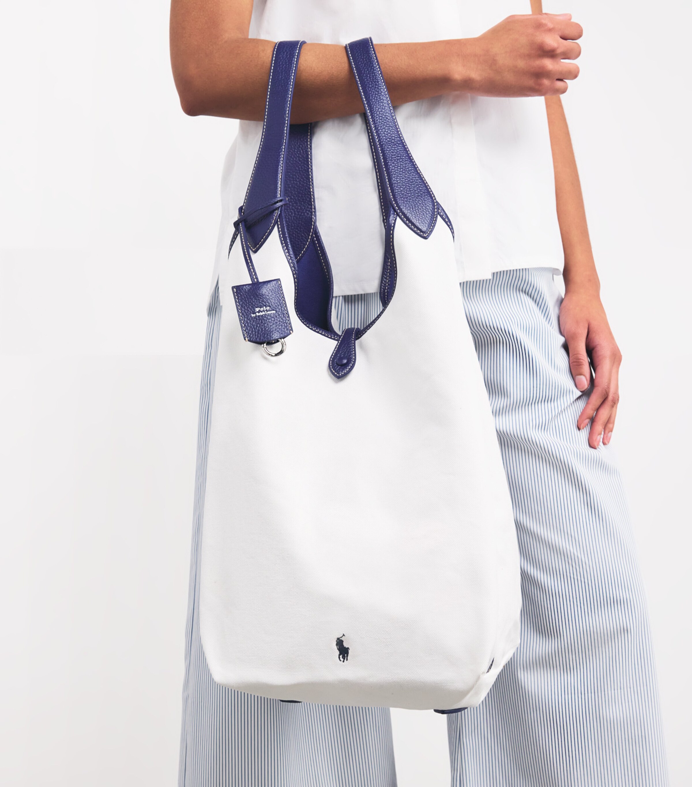 Polo Ralph Lauren Large Leather Polo Play Tote Bag | Harrods US