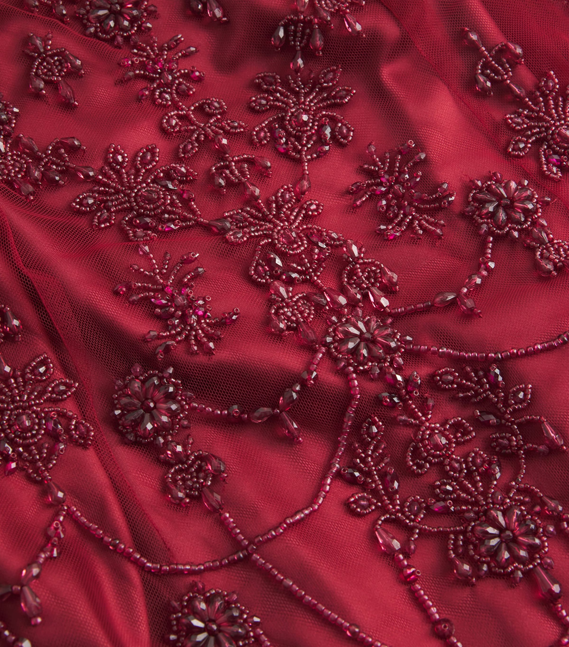 Embellished Chandelier Gown CABERNET/CRYSTAL Image 5
