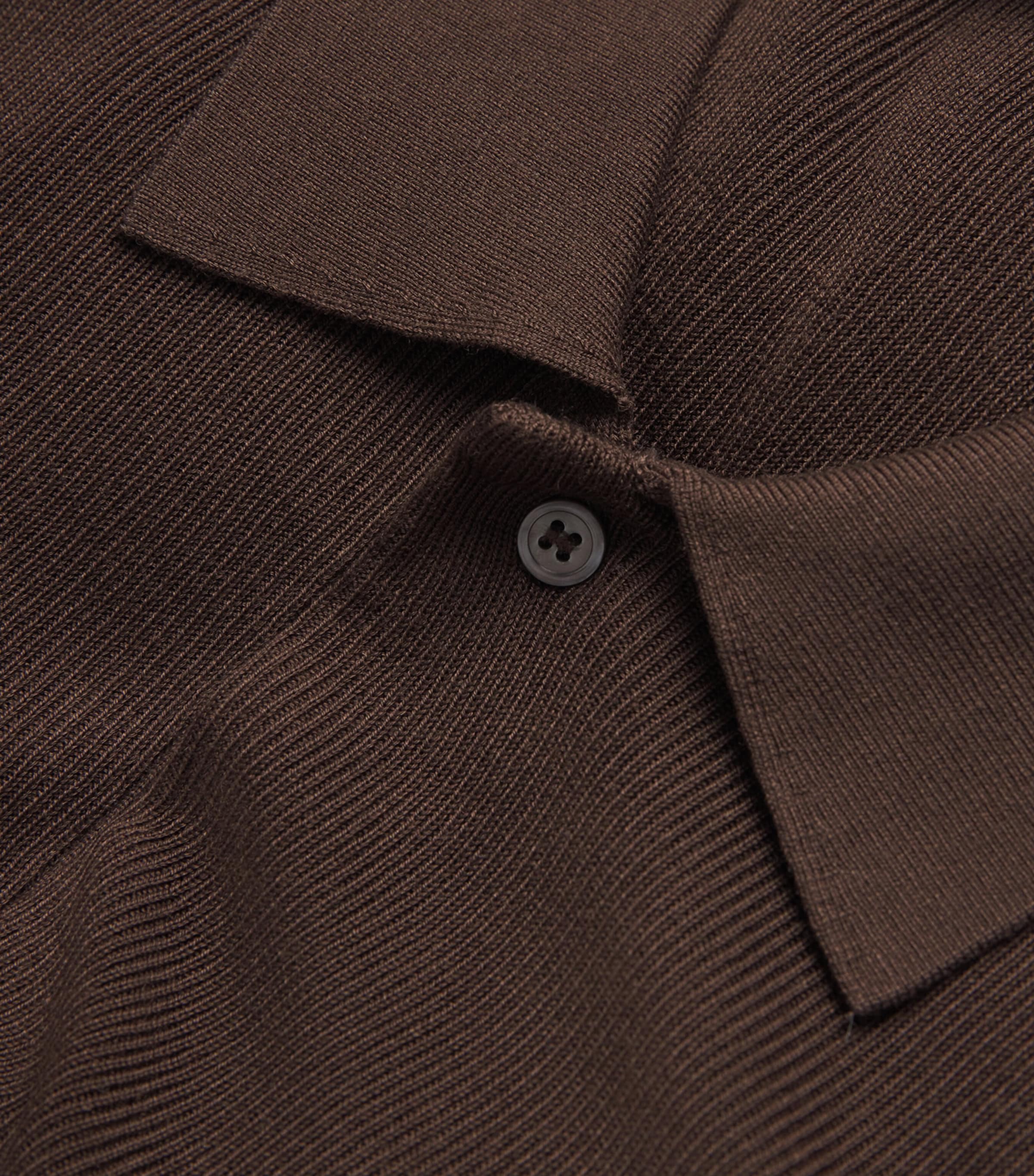 Collared Cardigan ICED COFFEE Image 5