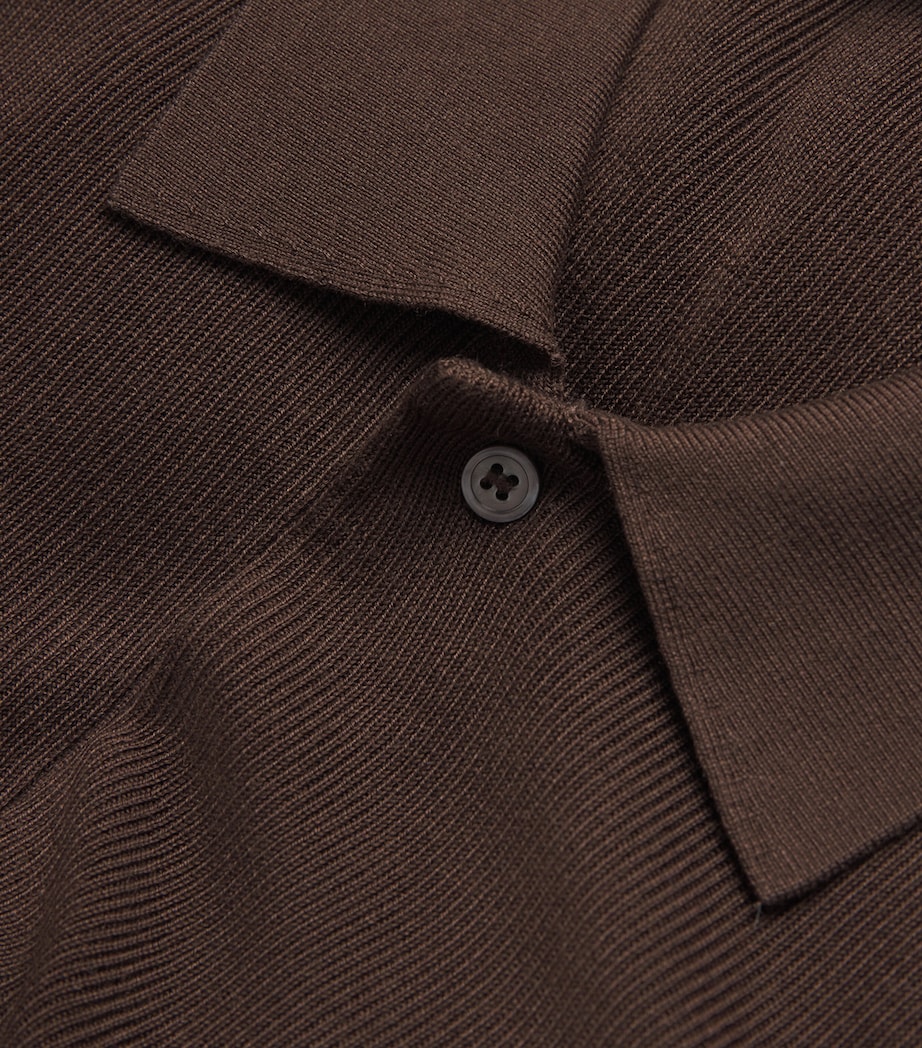 Collared Cardigan ICED COFFEE Image 5