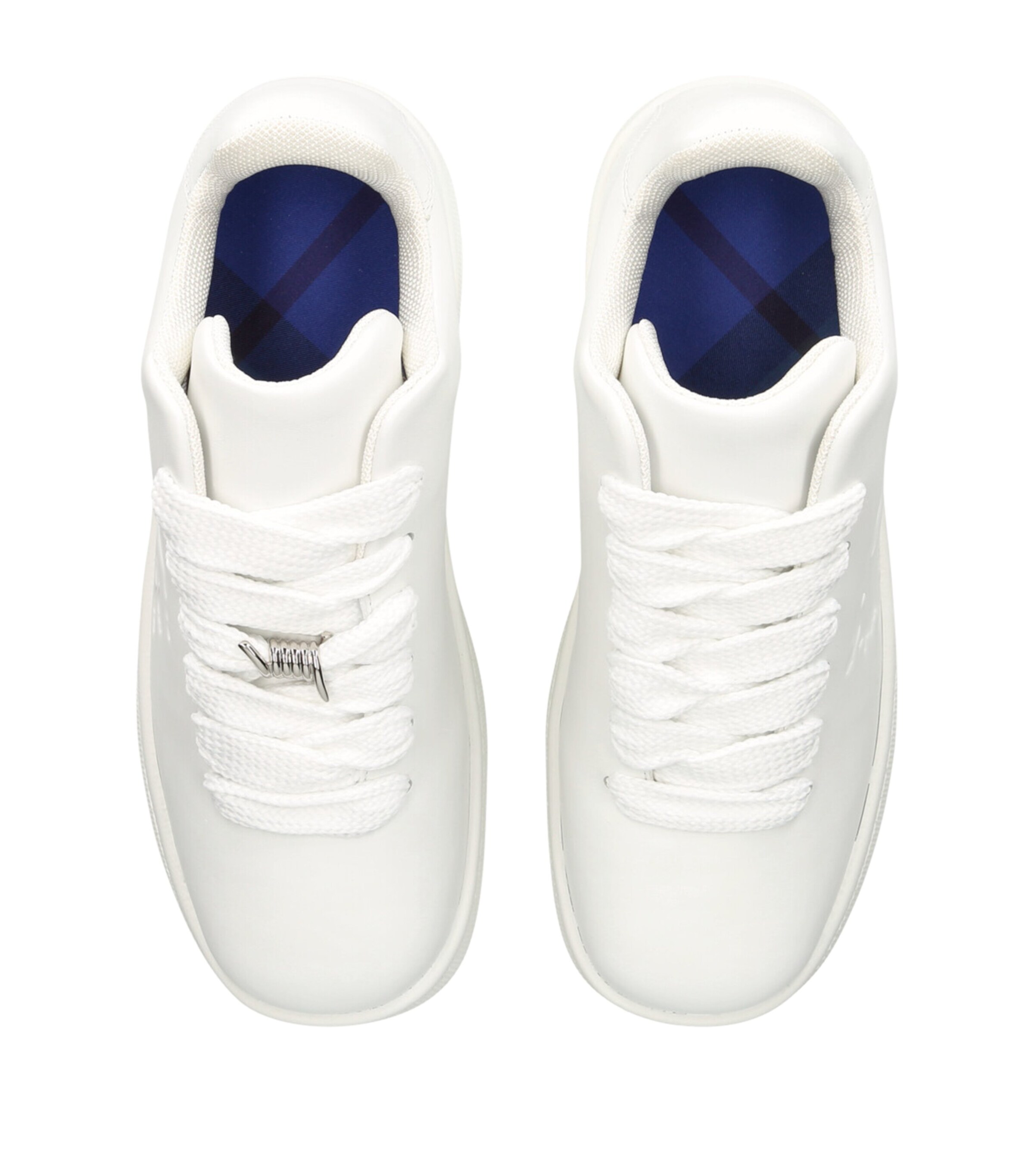Burberry Leather Box Sneakers White Image 4