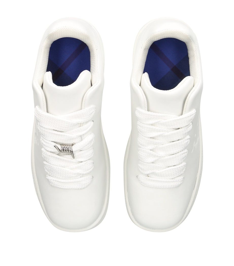 Burberry Leather Box Sneakers White Image 4