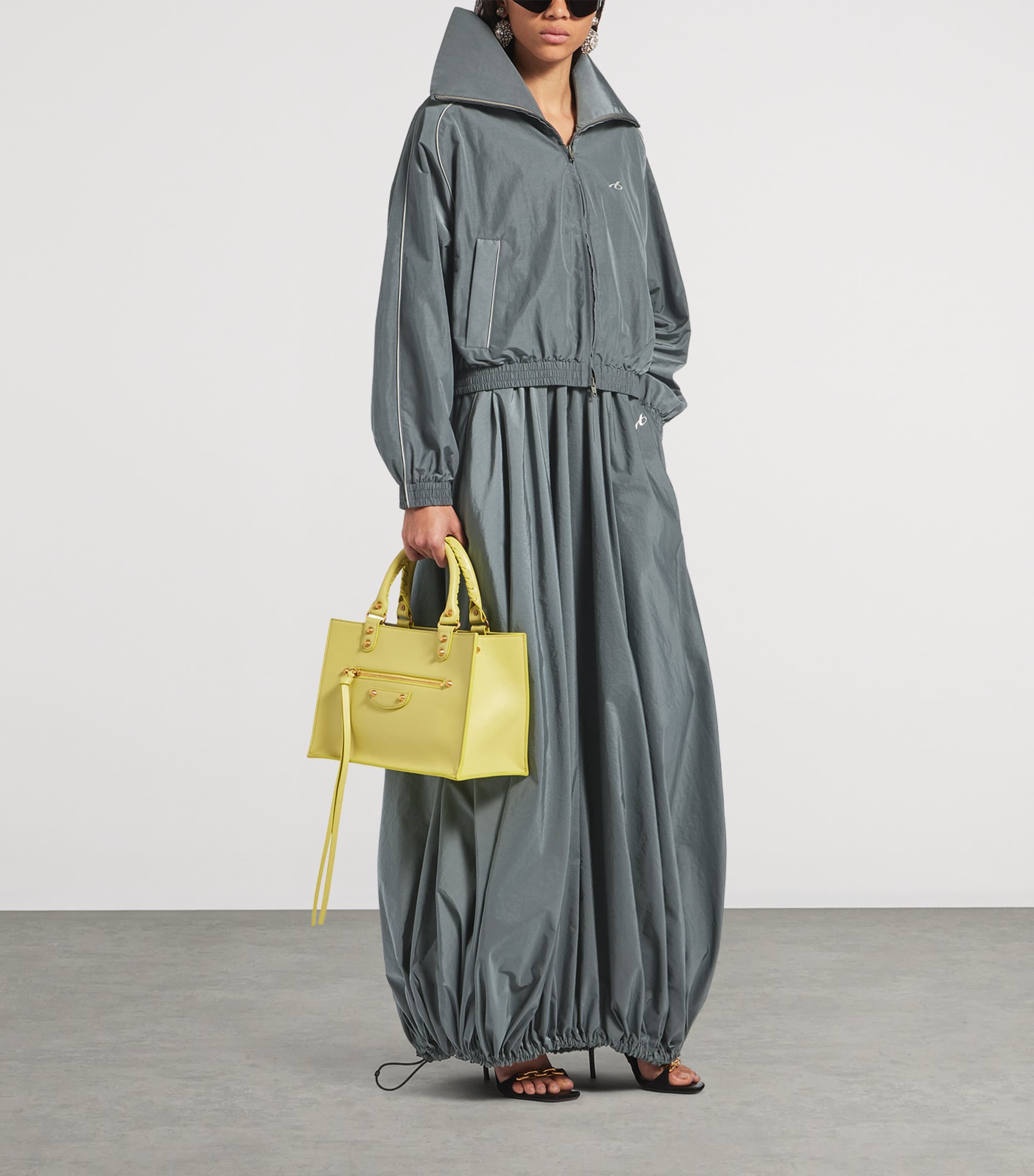 Balenciaga Womens Technical  Cotton Track Jacket Image 2