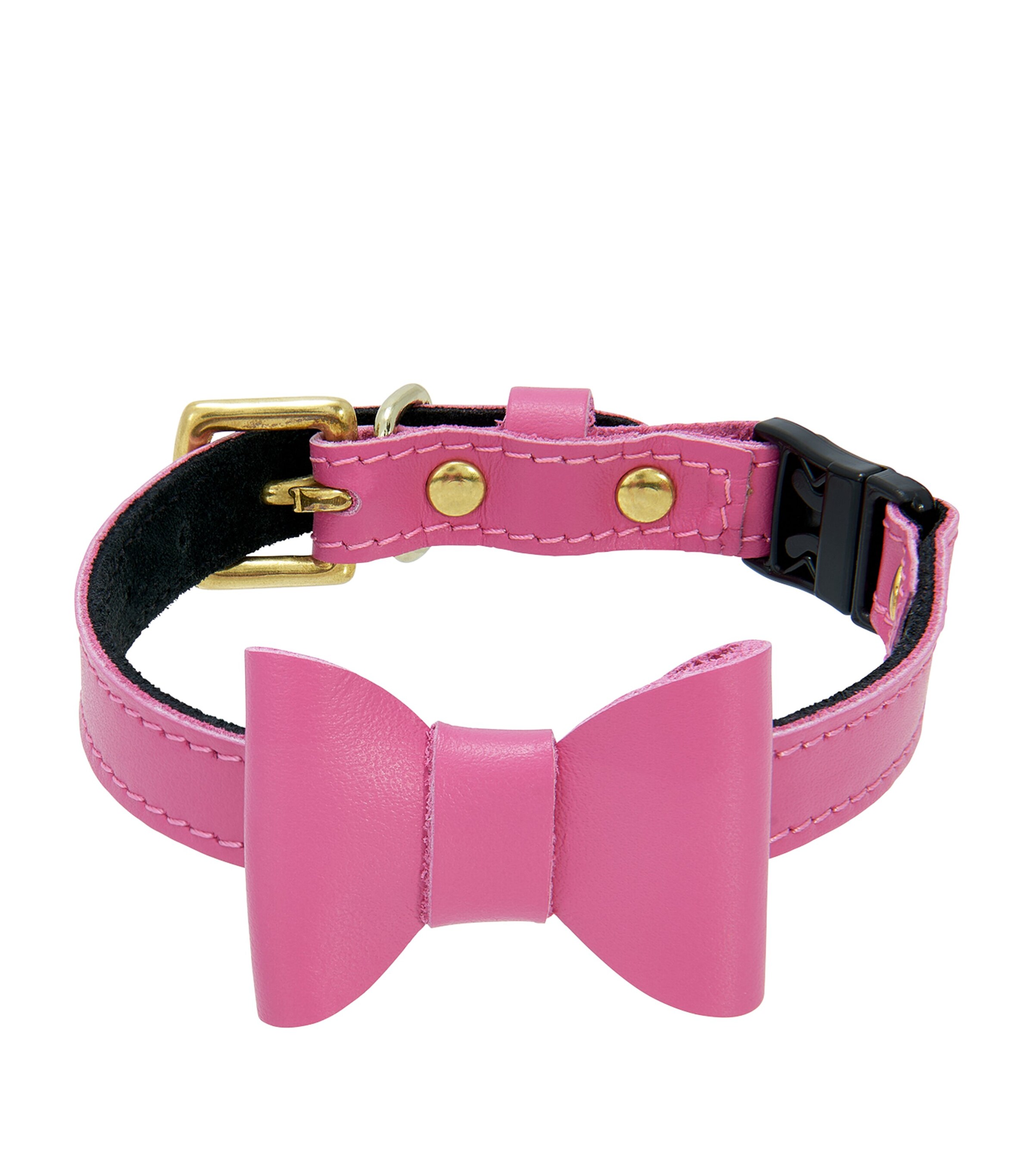Cheshire & Wain Medium Leather Wonderland Cat Collar Pink Image 2