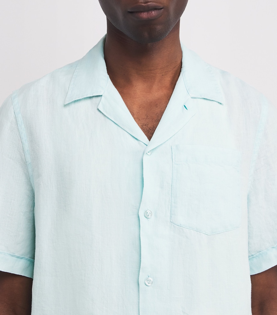 Linen Charli Shirt 315-PACIFIC Image 6