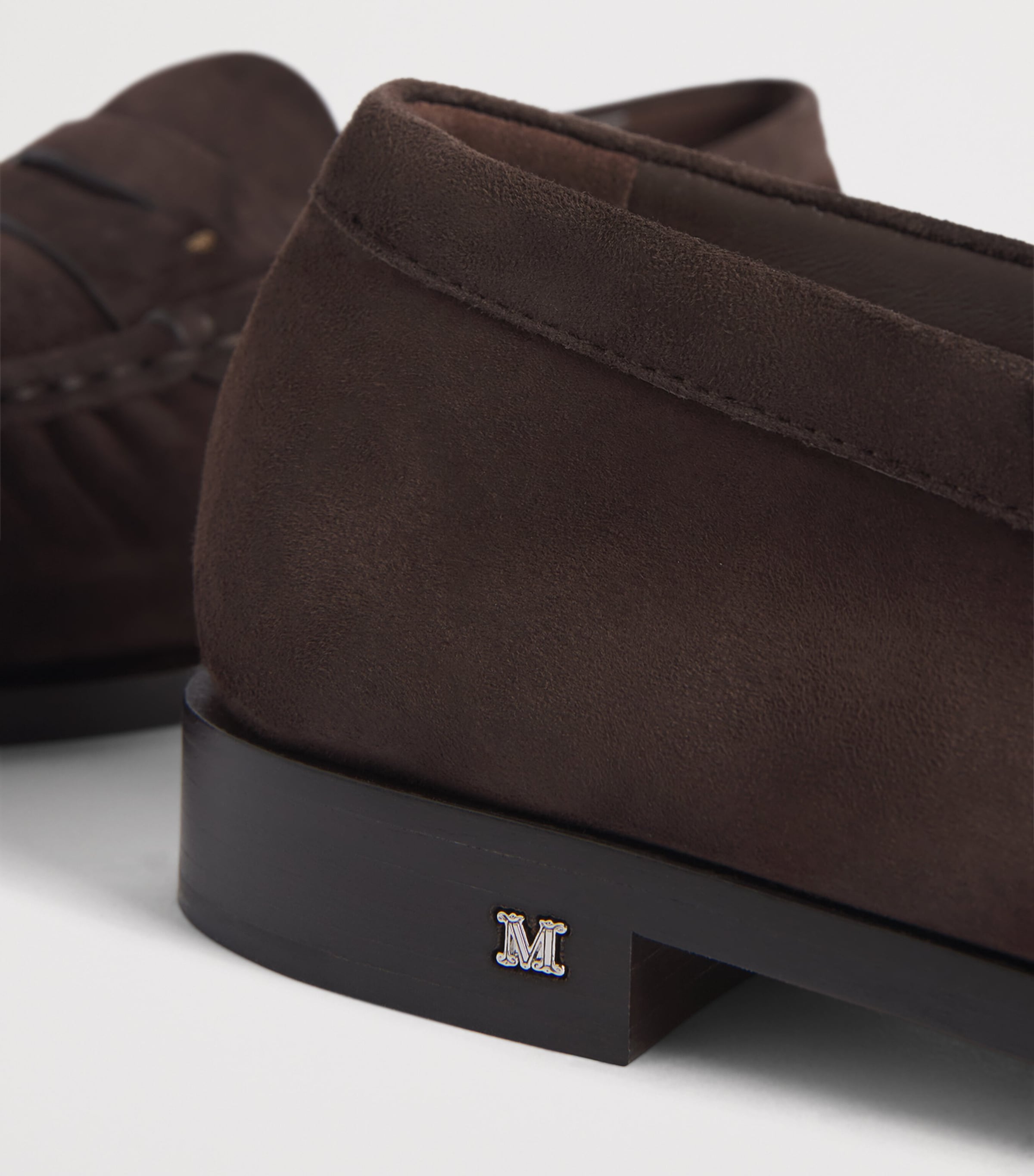 Max Mara Suede Loafers Dark Brown Image 7