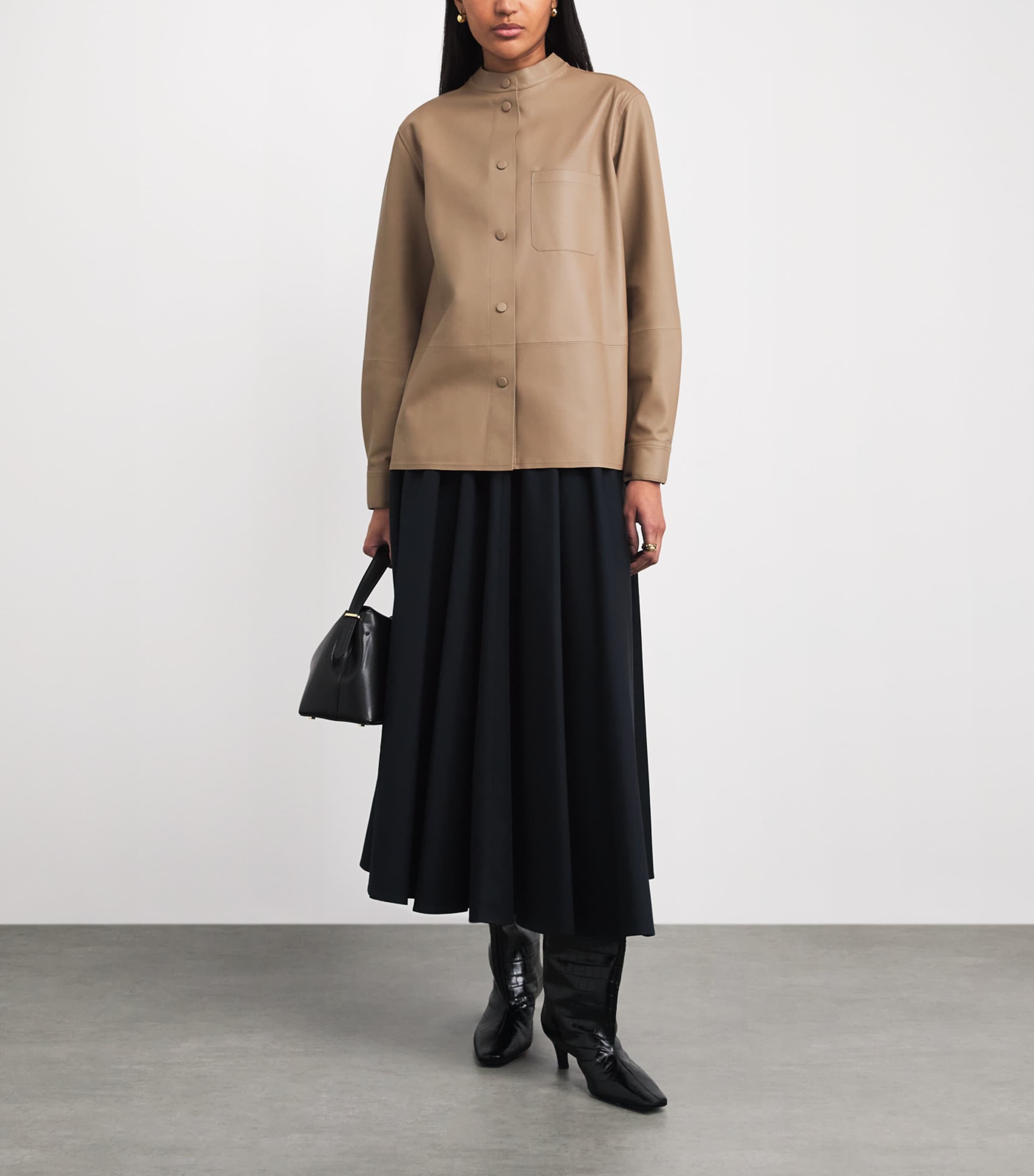 Yves Salomon Womens Lambskin Leather Jacket Image 2
