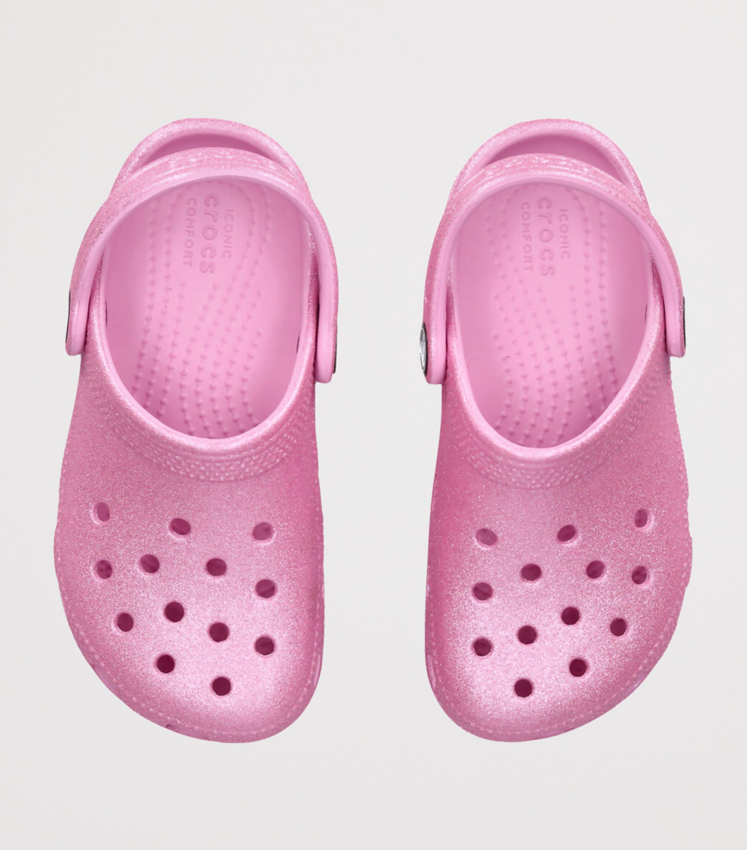 CROCS KIDS Glitter Classic Clogs Pink Image 3