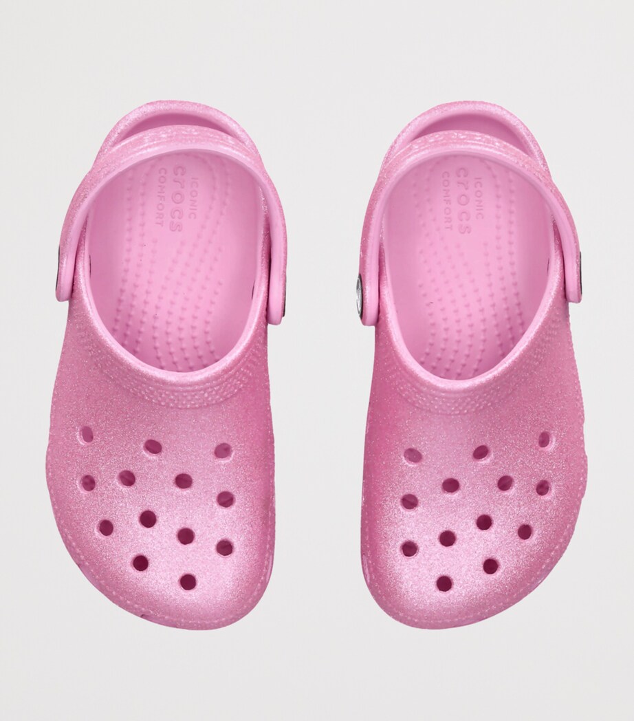 CROCS KIDS Glitter Classic Clogs Pink Image 3