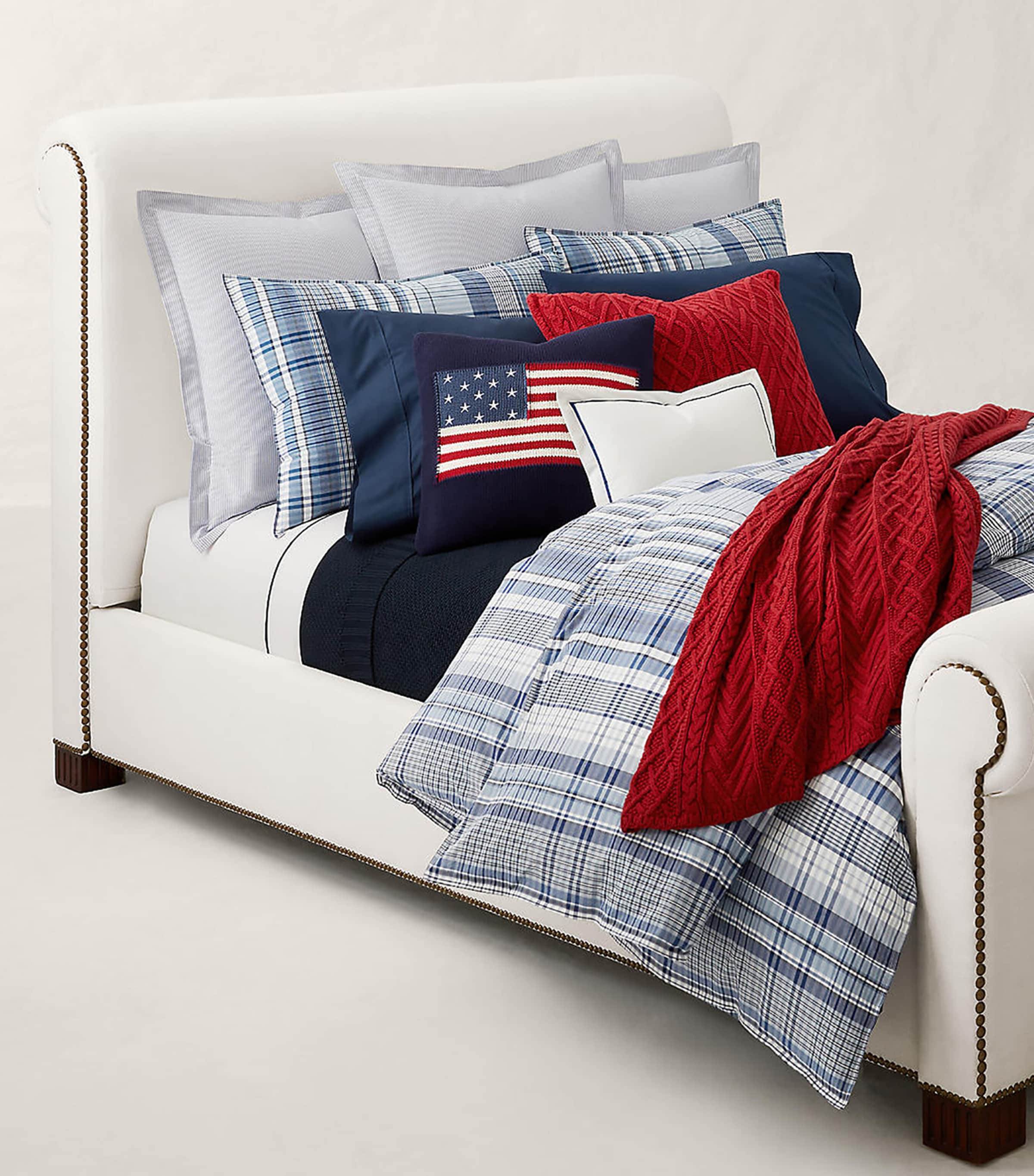 Ralph Lauren Home Summer Hill Duvet Cover (260cm x 220cm) Blue Image 4