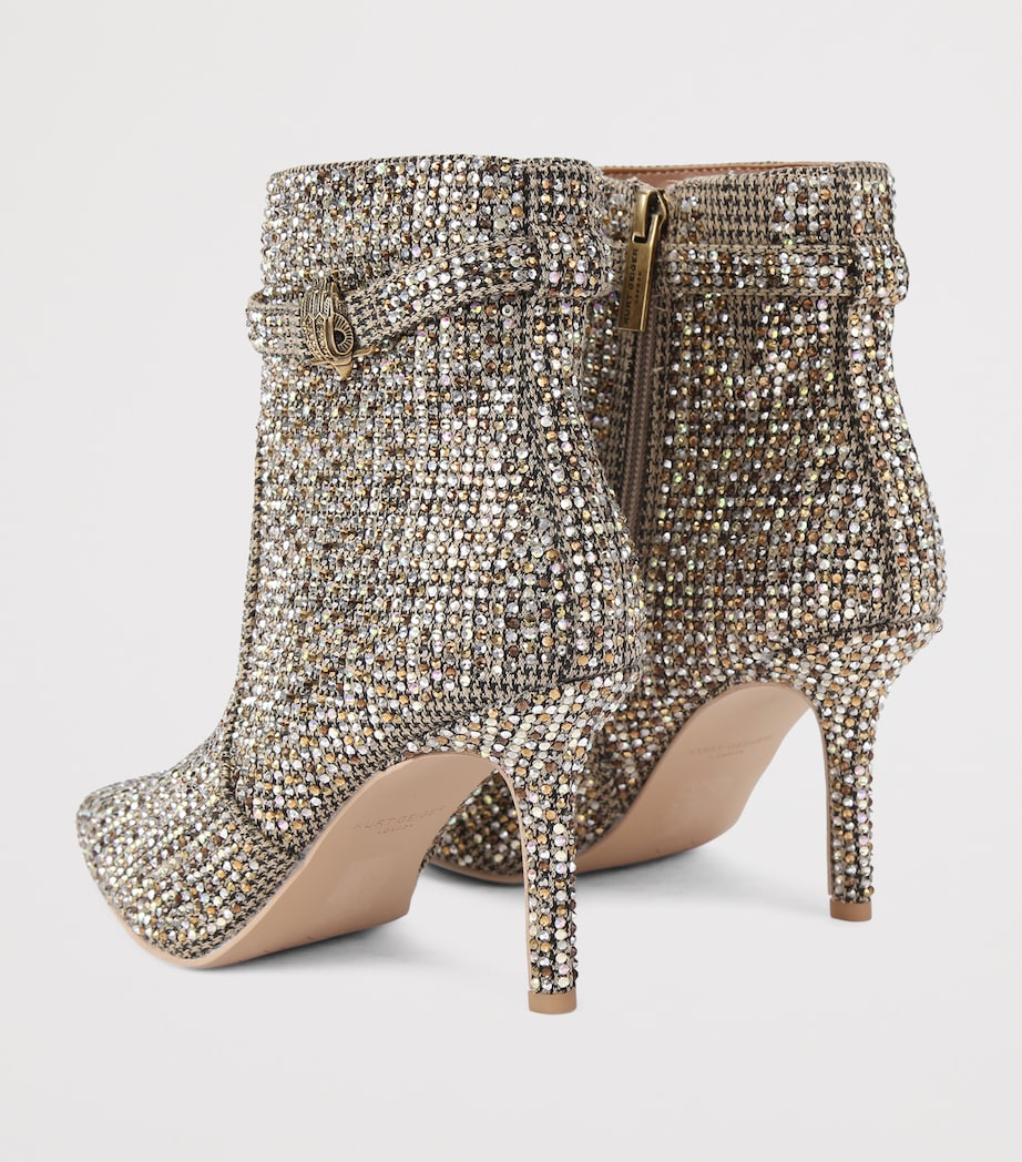 Rhinestone Kensington Ankle Boots BEIGE COMB Image 2