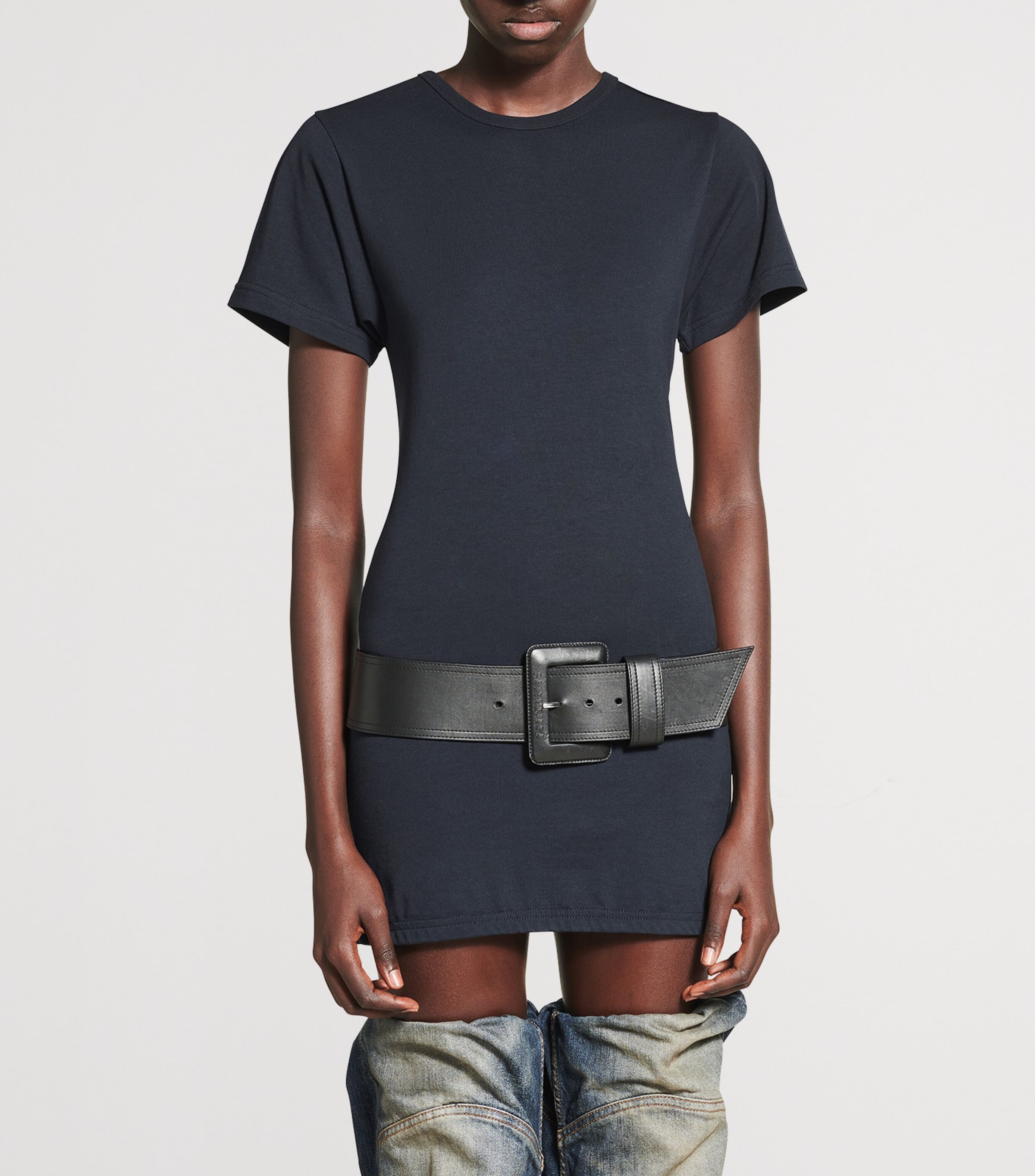 送料込 BALENCIAGA BB Paris Icon T-Shirt Mini Dress Balenciaga Belted T-Shirt Mini Dress | Harrods US