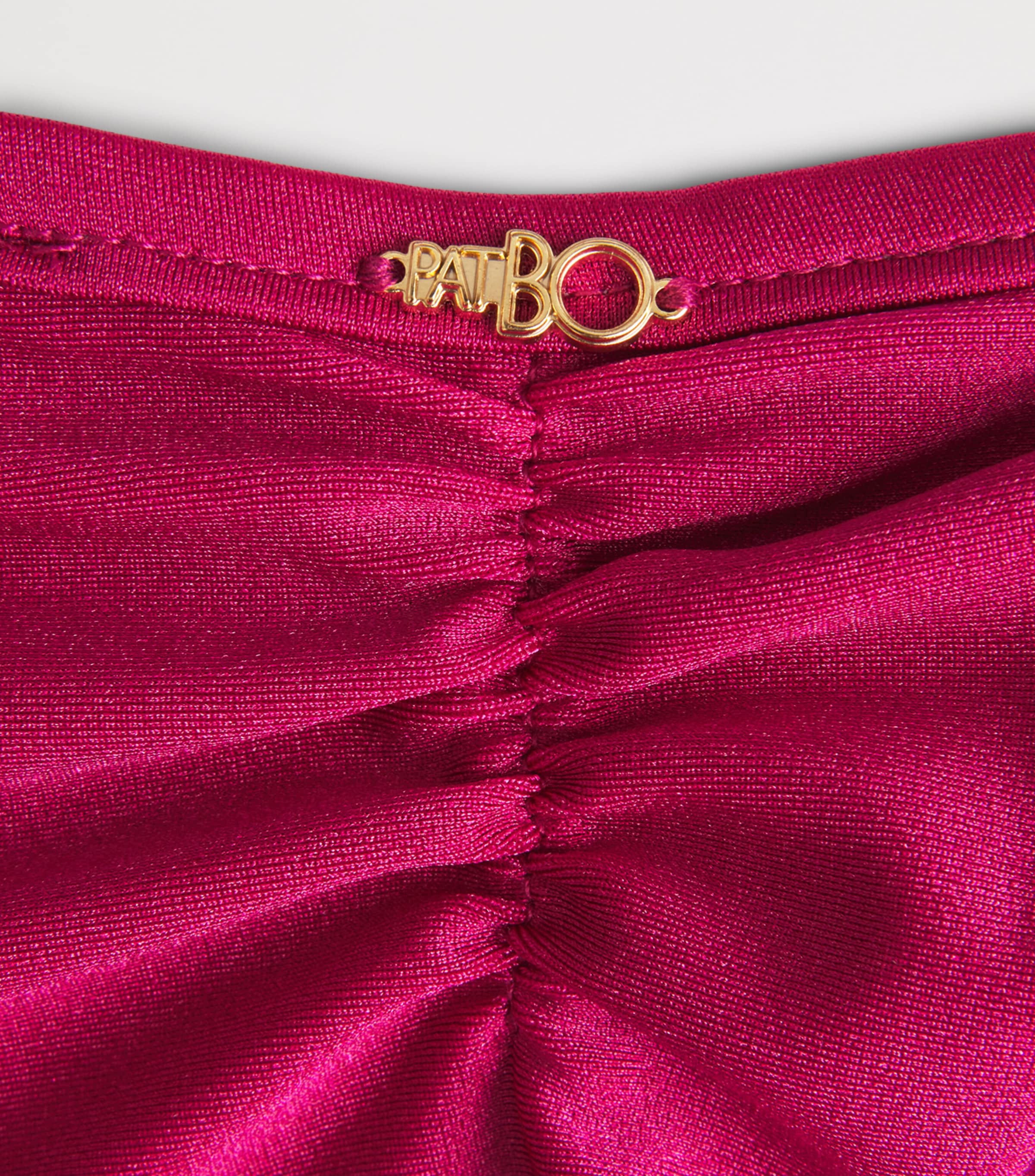 PatBO Womens Floral Bikini Briefs Magenta Image 4