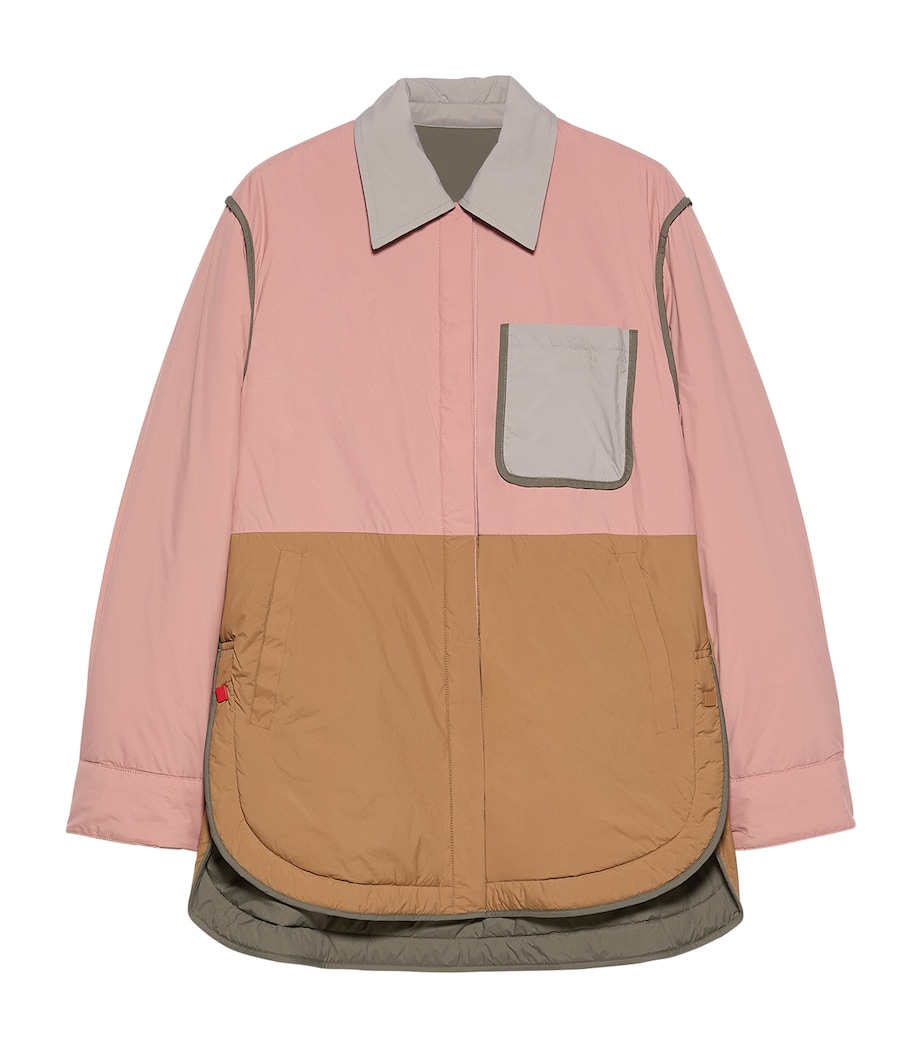 MAX&Co. Womens Quilted Reversible Jacket Antique Rose Image 1
