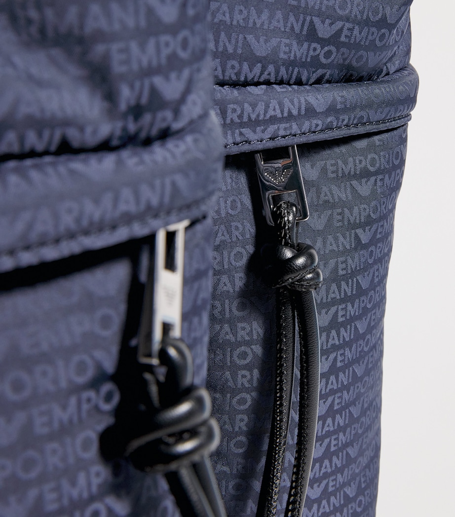 Emporio Armani Padded Jacquard Backpack Image 4