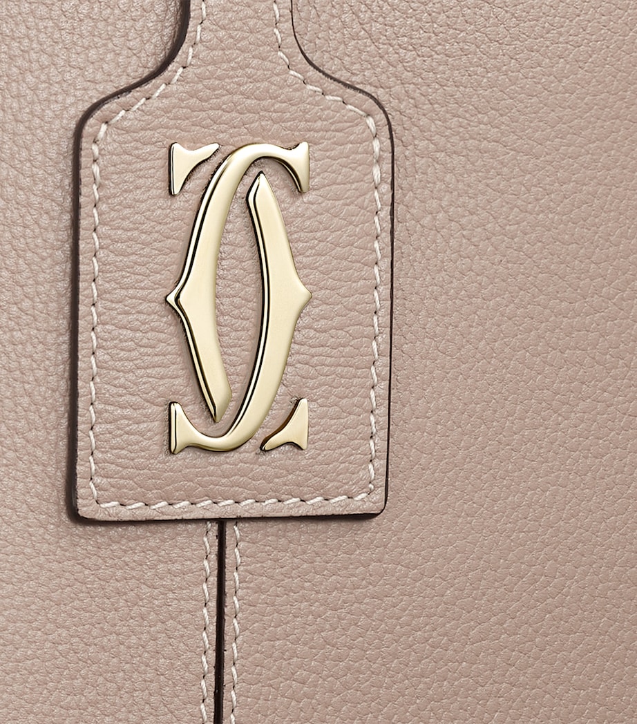 Leather C de Cartier Tote Bag BEIGE Image 5