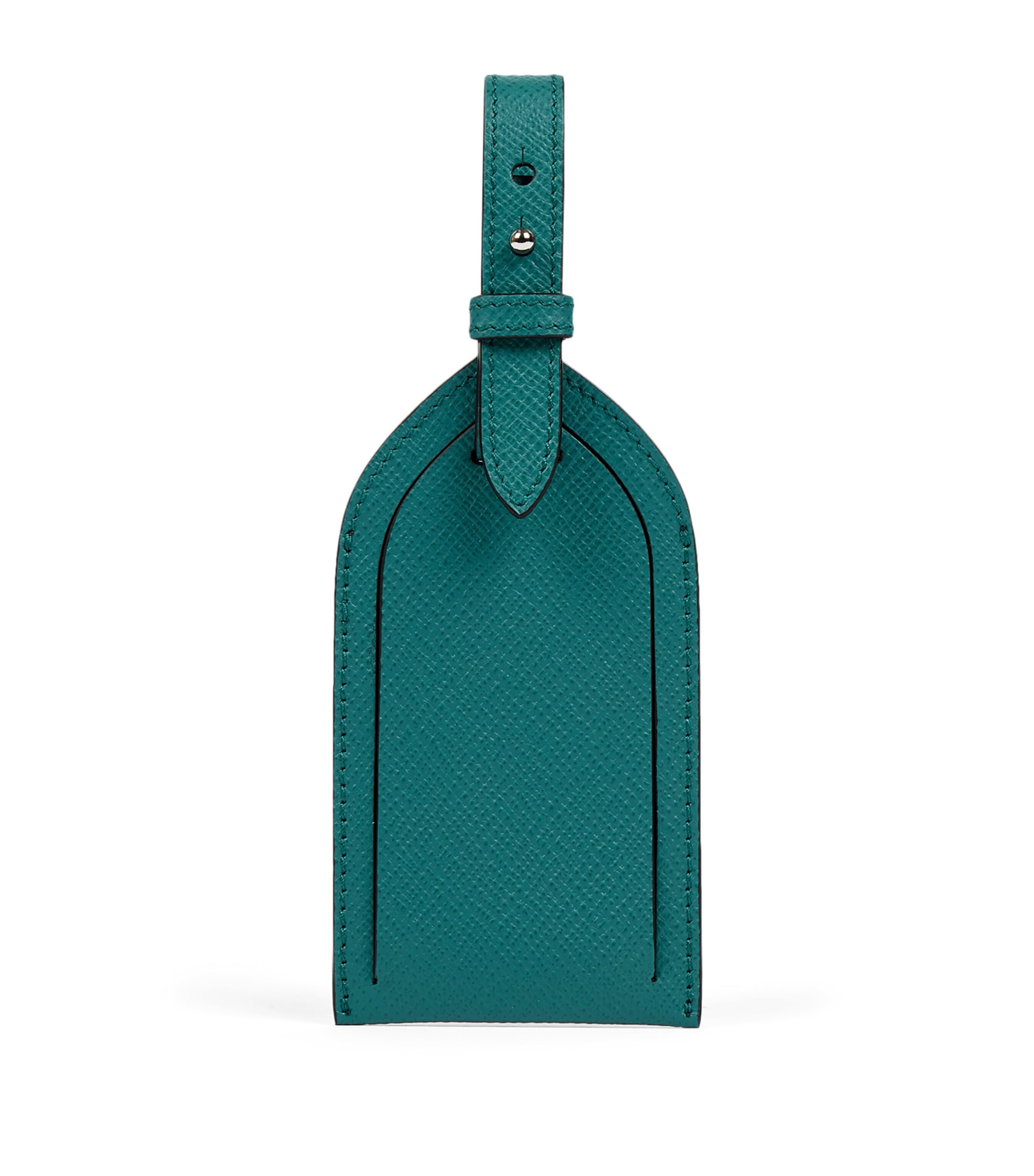 Panama Leather Luggage Tag PETROL Image 1