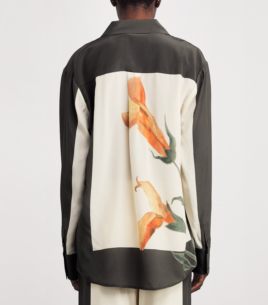 Silk Printed Constance Shirt IRIS FLORAL Image 4
