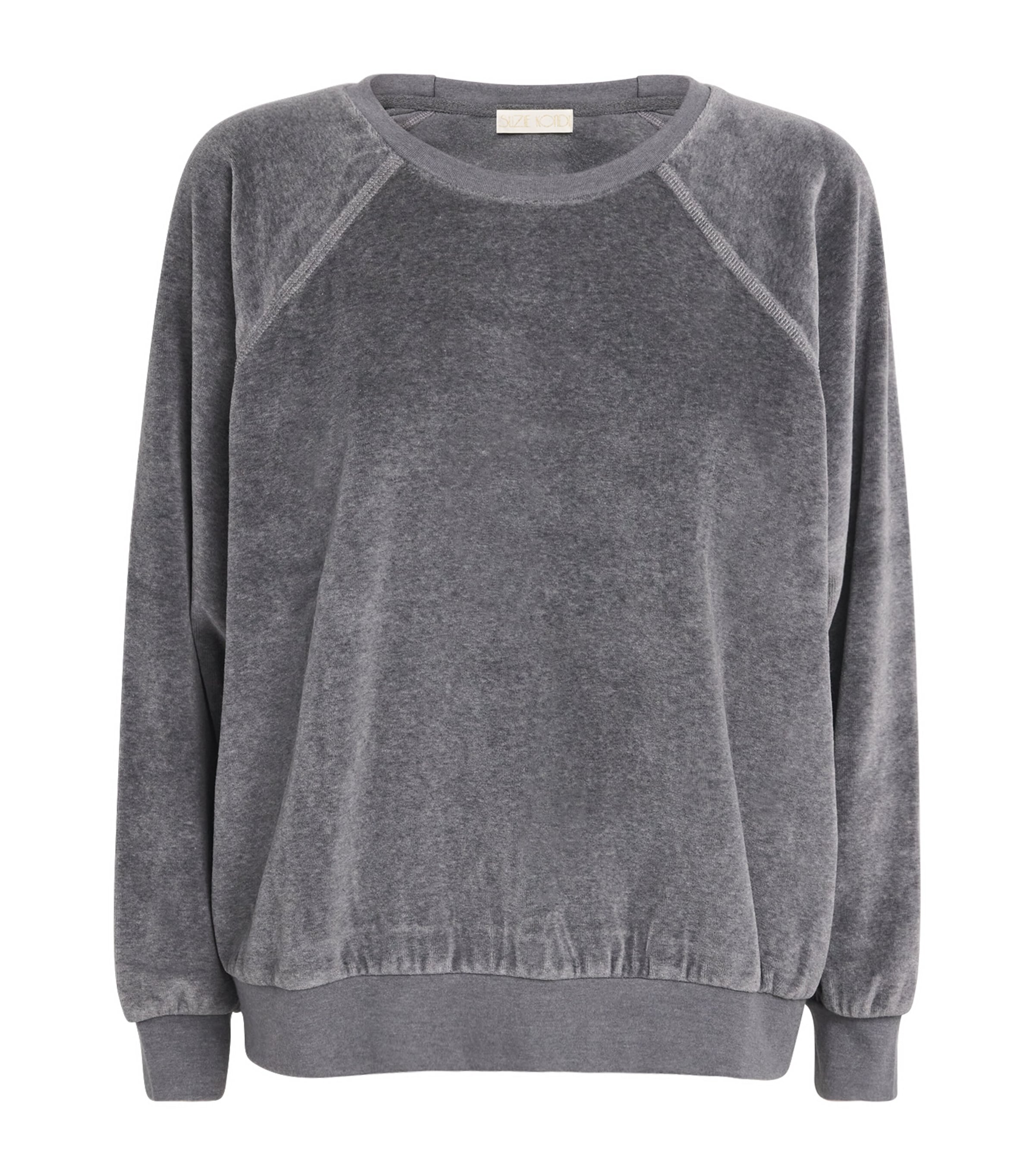 Suzie Kondi Cotton-blend Samos Sweatshirt In Gray