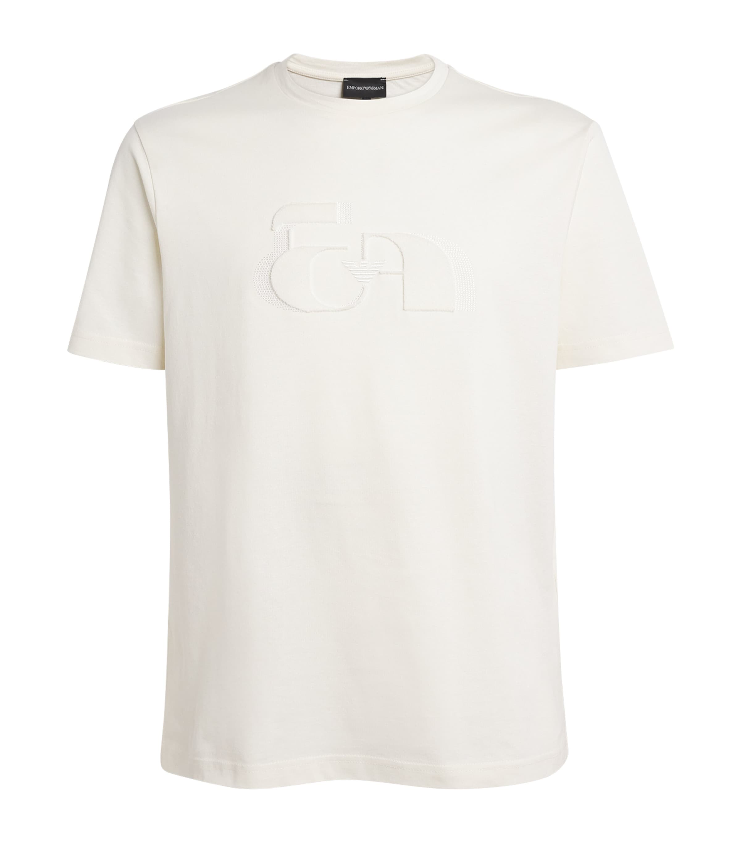 Cotton Flocked Logo T-Shirt F0004 Image 1