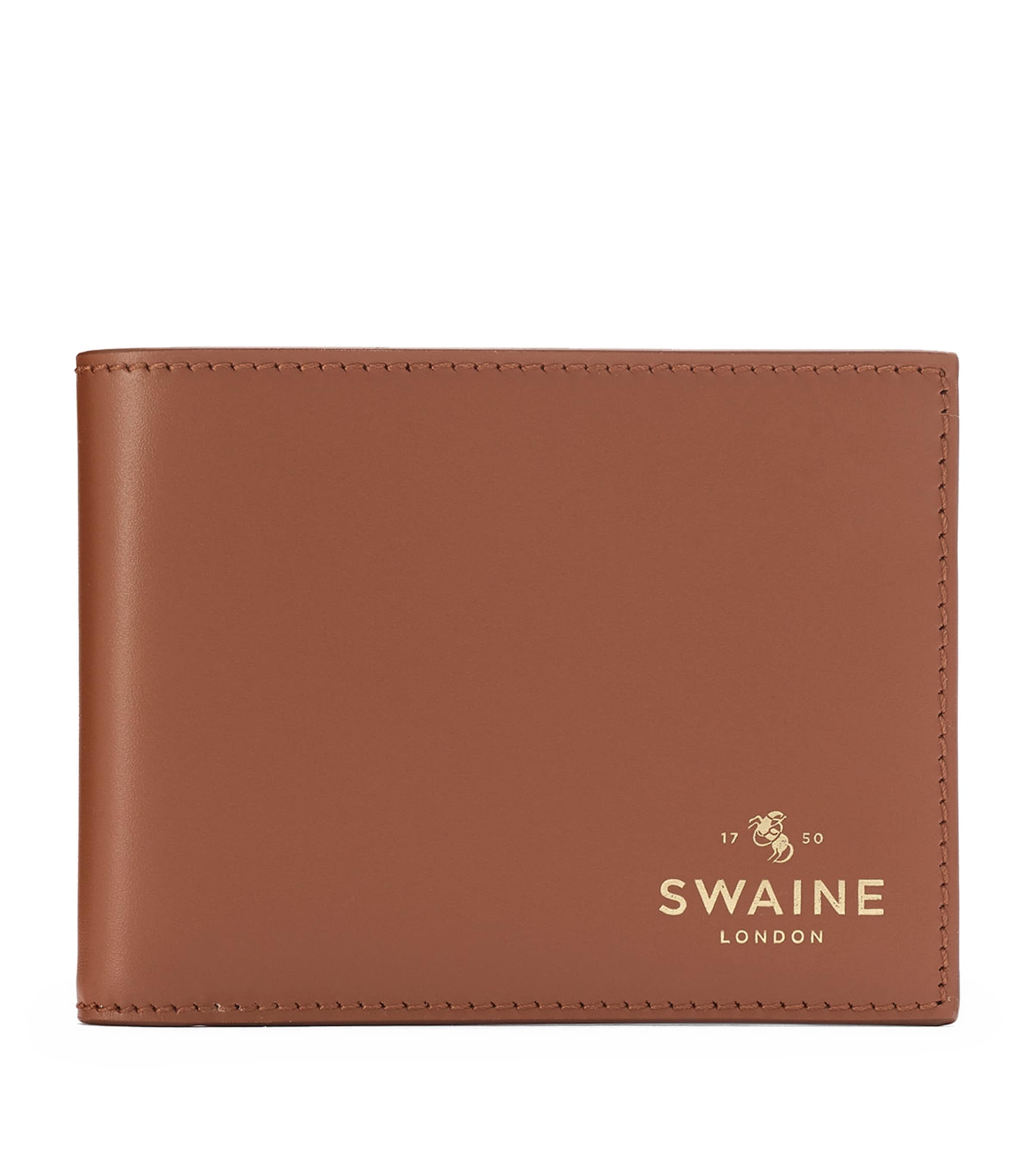 Swaine Leather Bifold Wallet In Brown